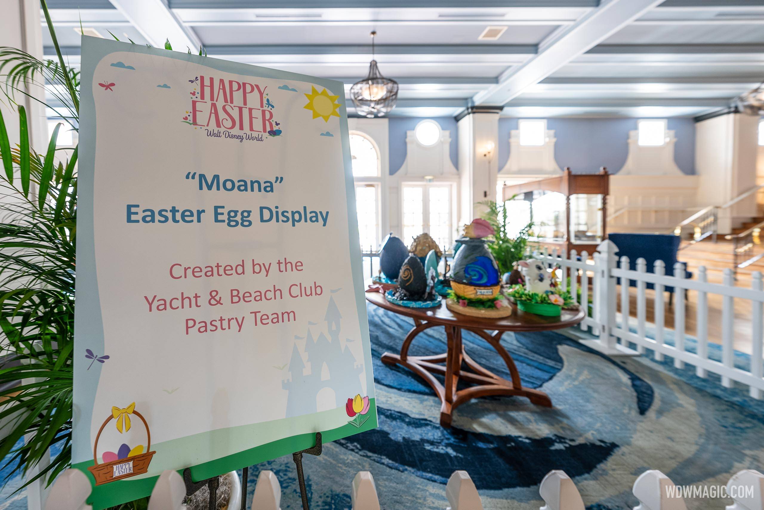 Disney's Yacht Club Resort Easter Egg display 2024