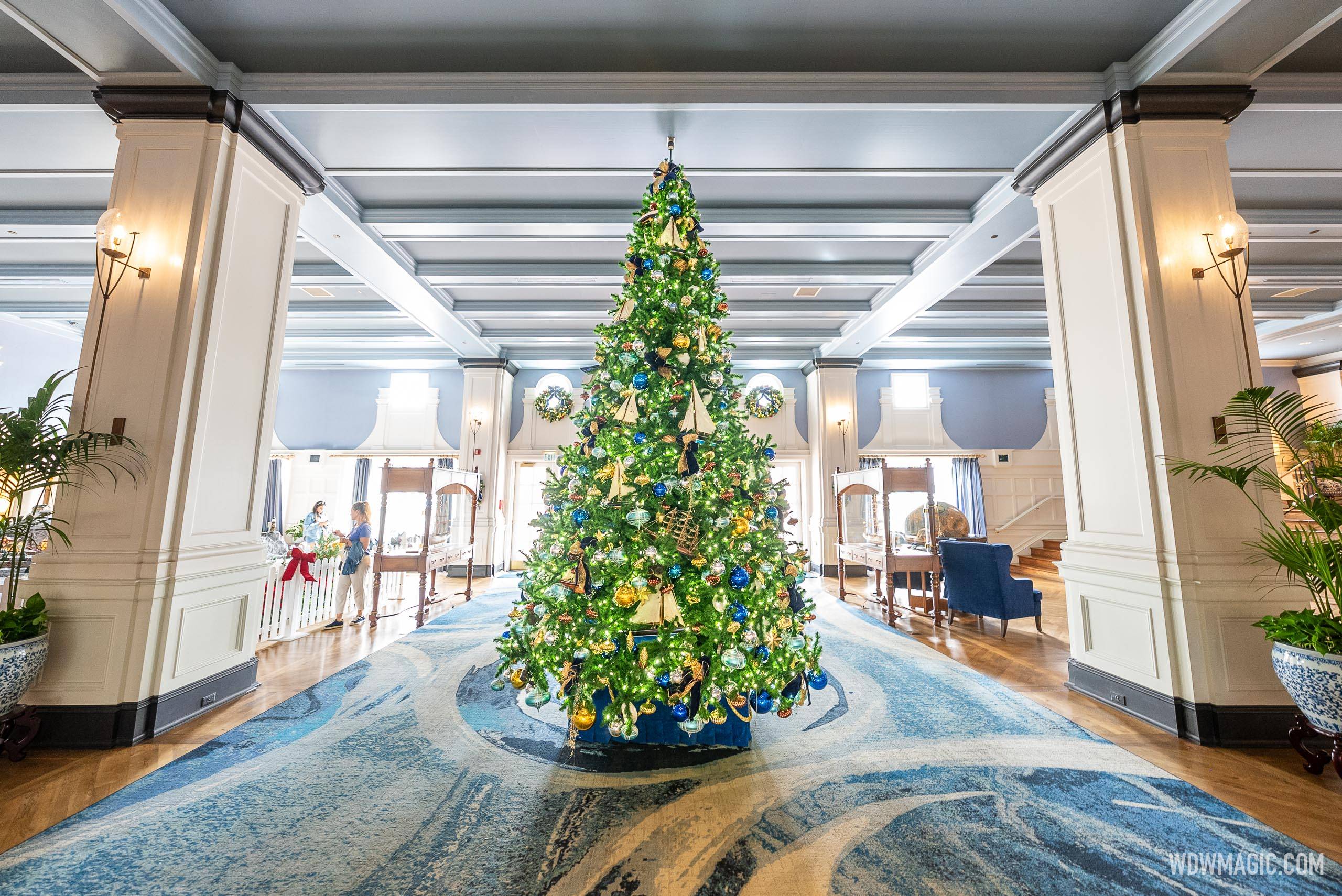 Disney's Yacht Club Resort Holiday Decor 2024