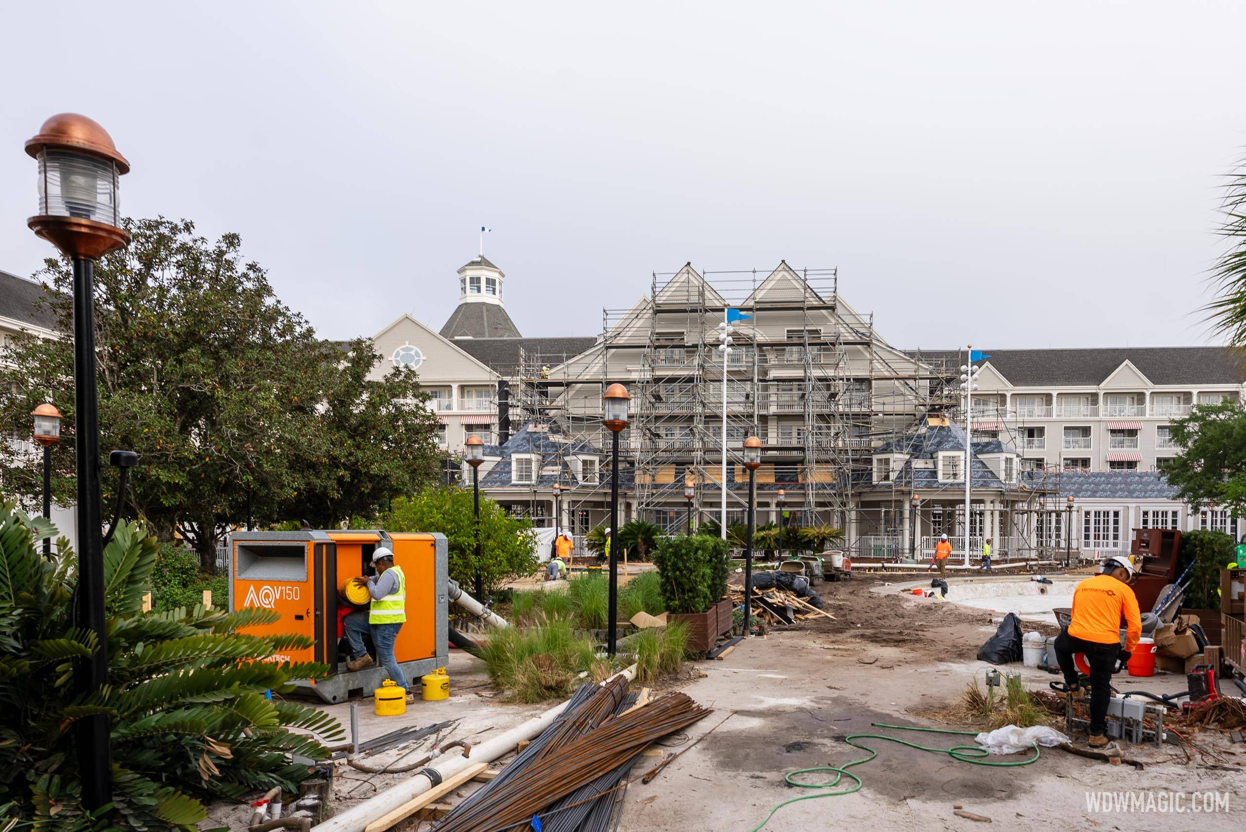Disney's Yacht Club Resort Roof Refurbishment - April 2025