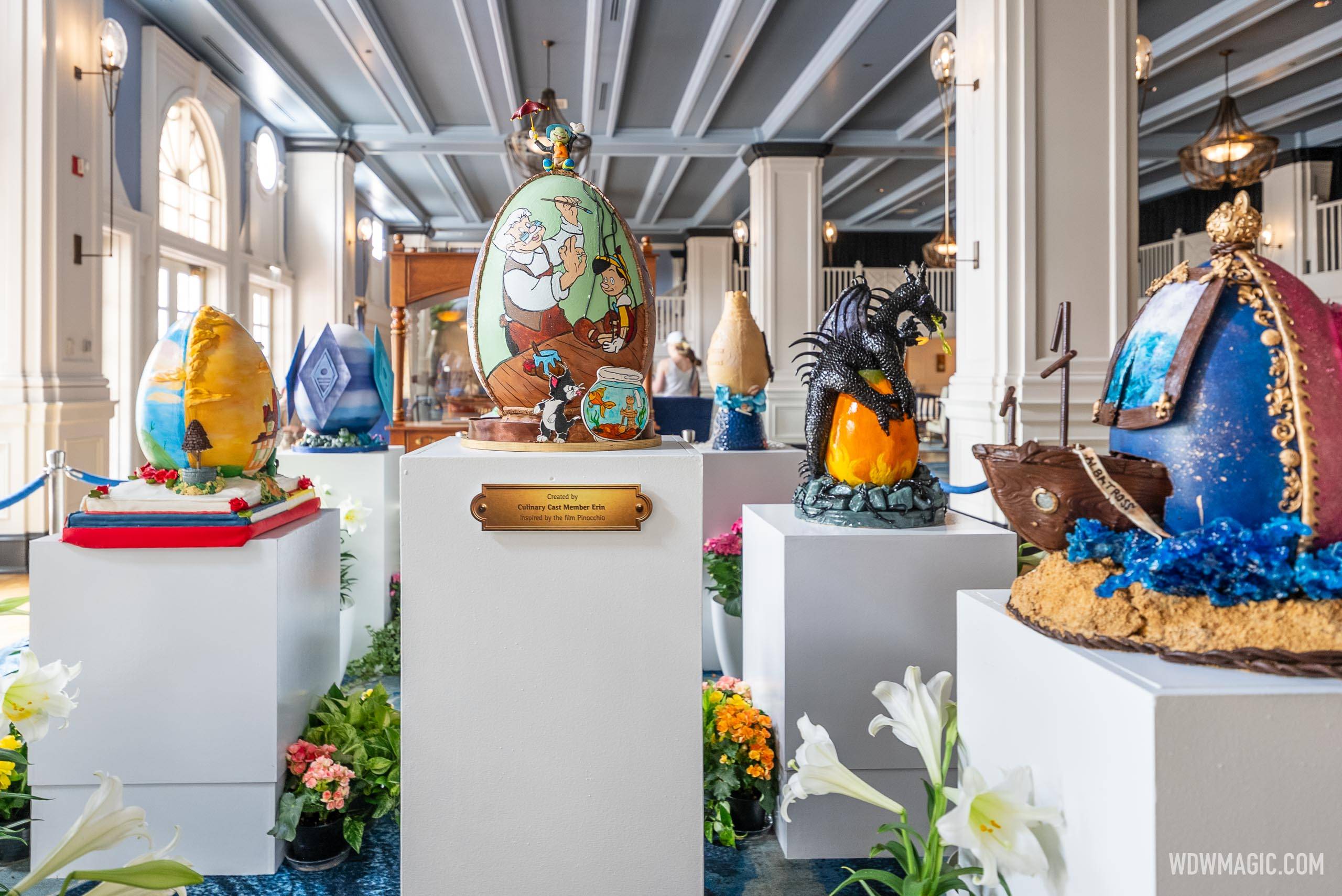 Disney's Yacht Club Resort Easter Egg Display 2025