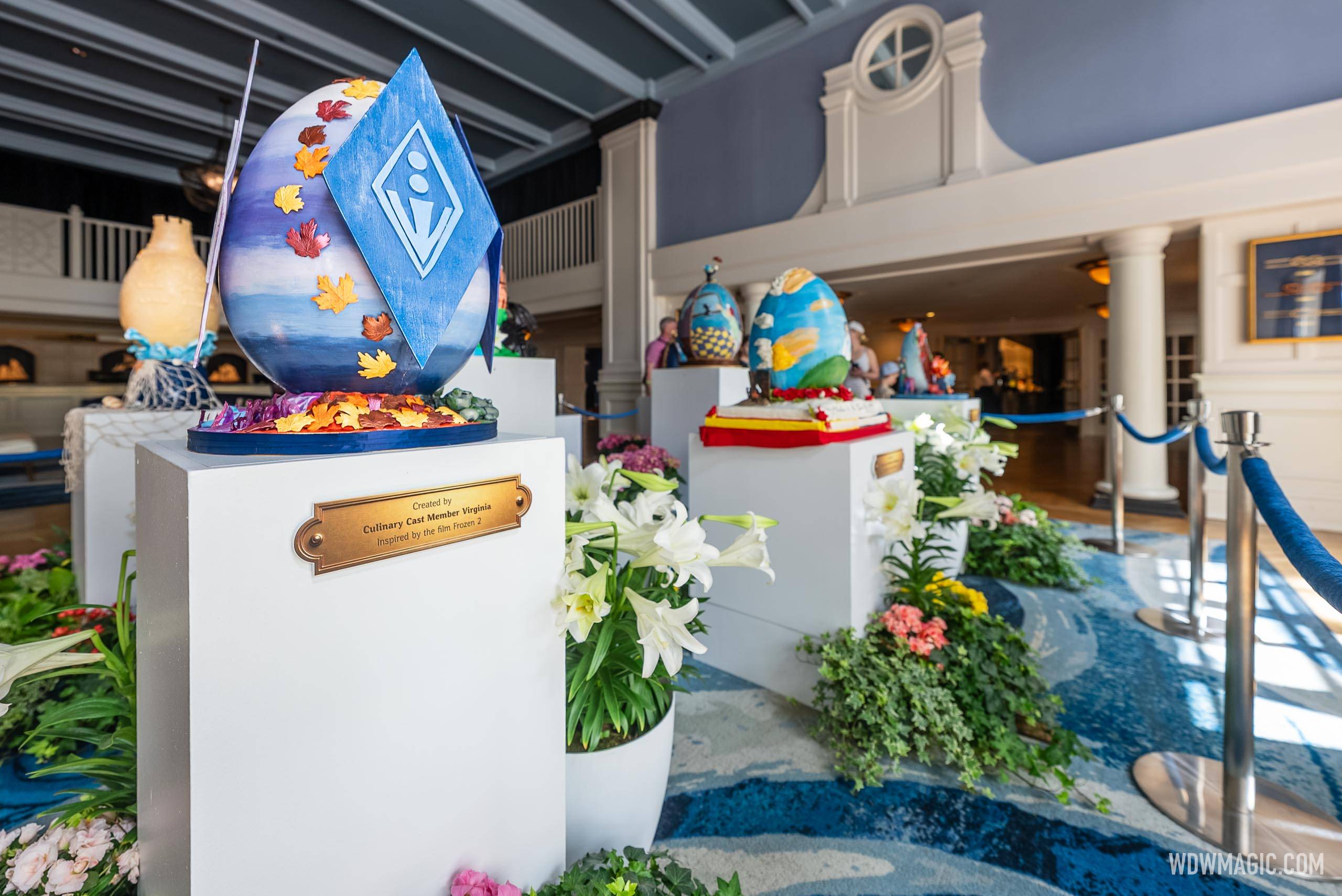 Disney's Yacht Club Resort Easter Egg Display 2025