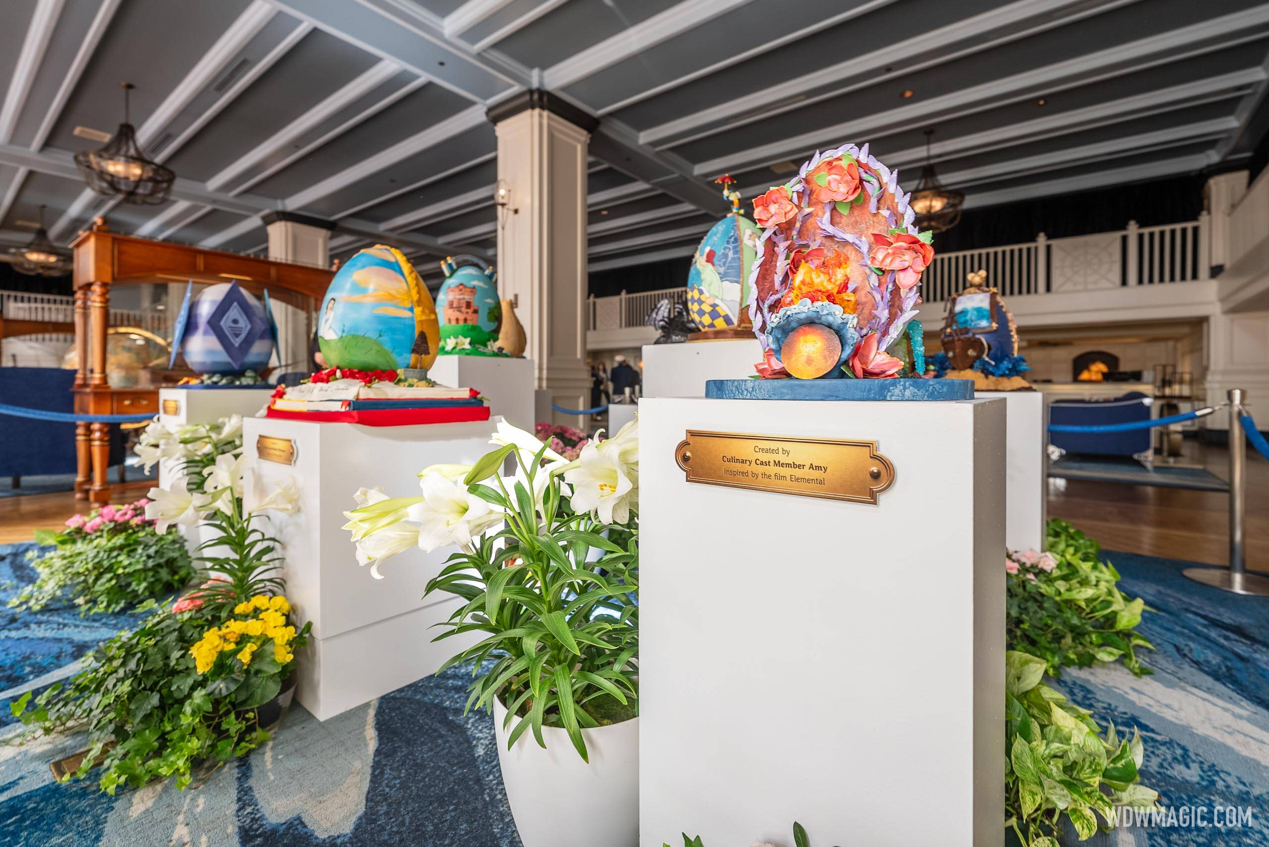 Disney's Yacht Club Resort Easter Egg Display 2025