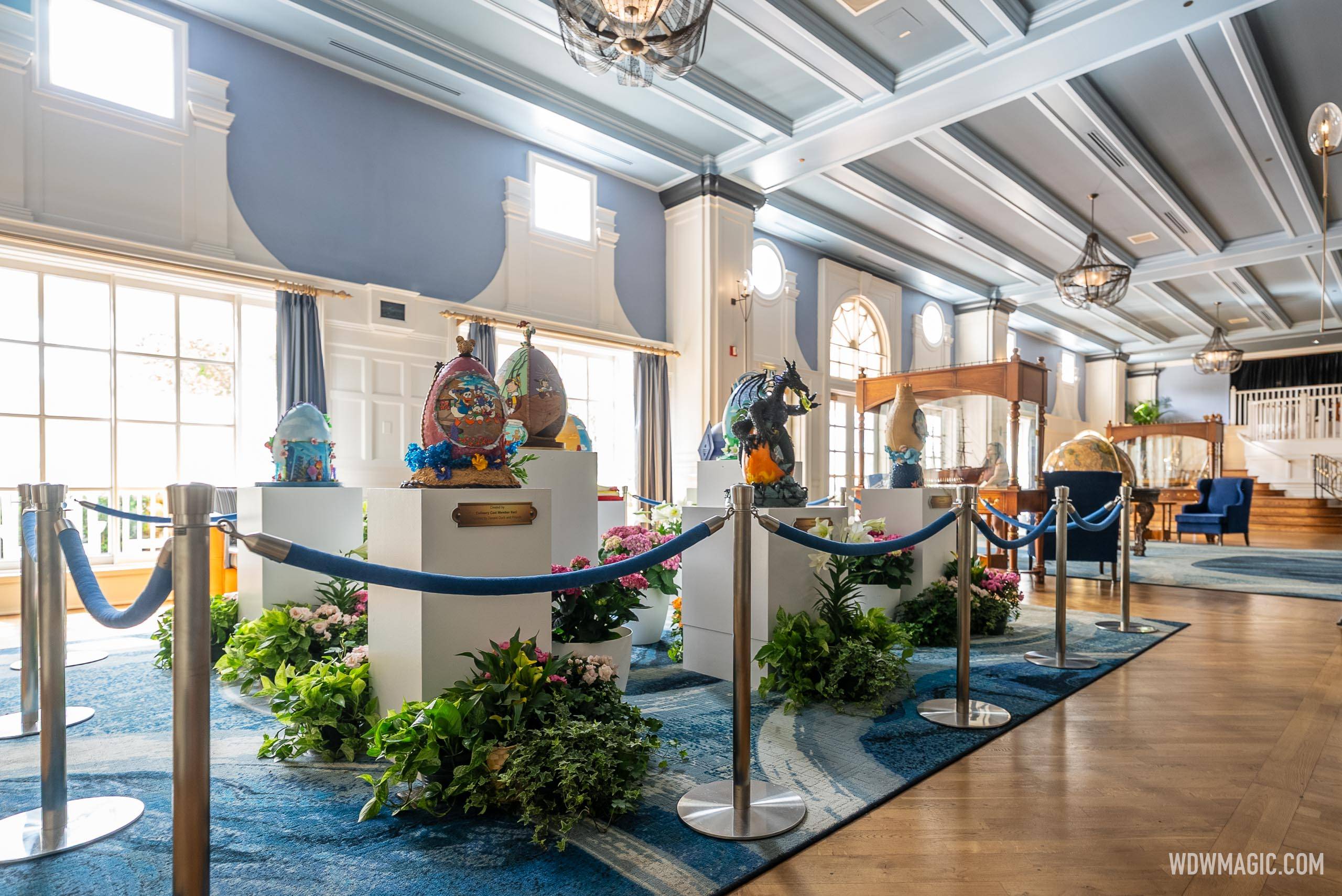 Disney's Yacht Club Resort Easter Egg Display 2025