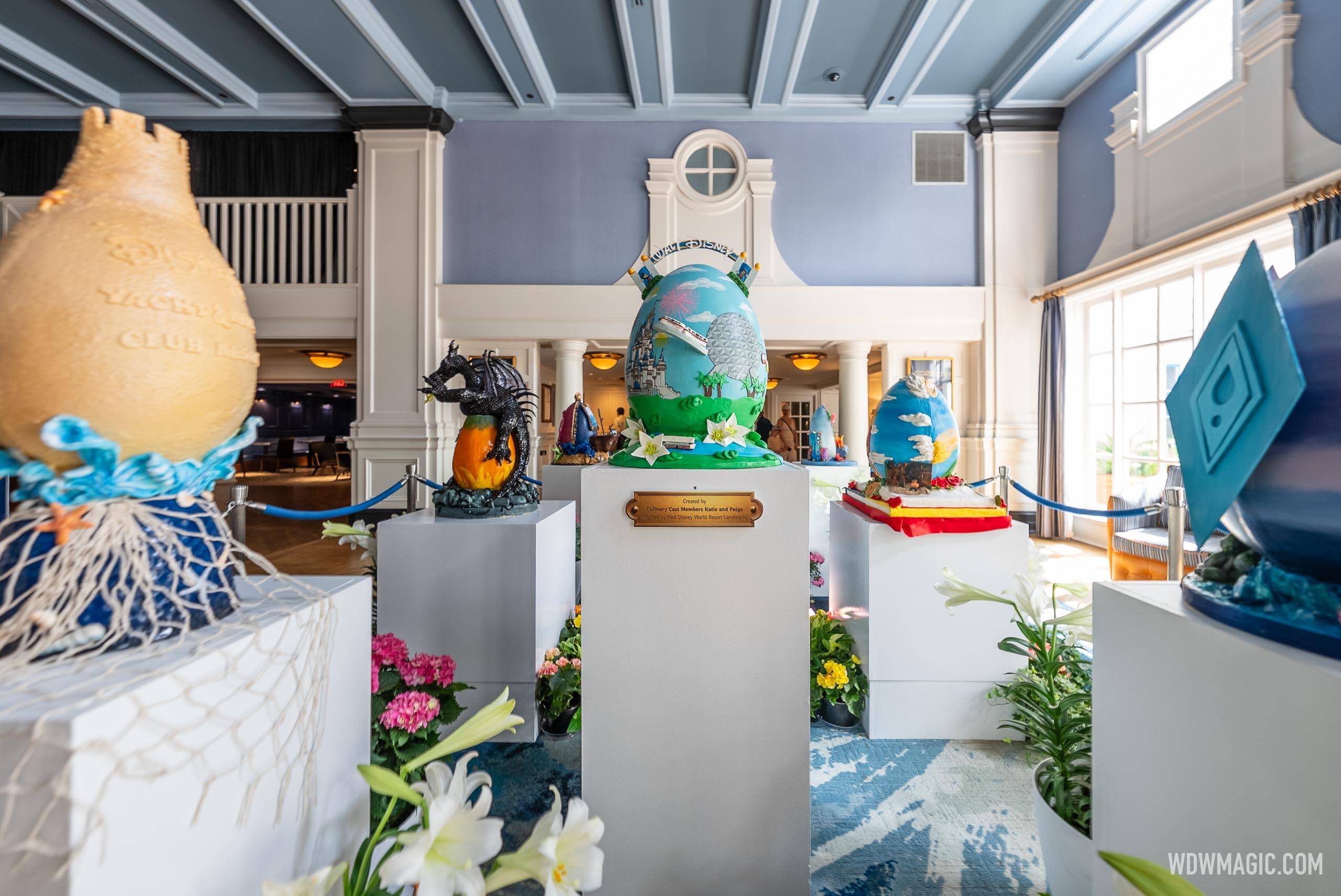 Disney's Yacht Club Resort Easter Egg Display 2025