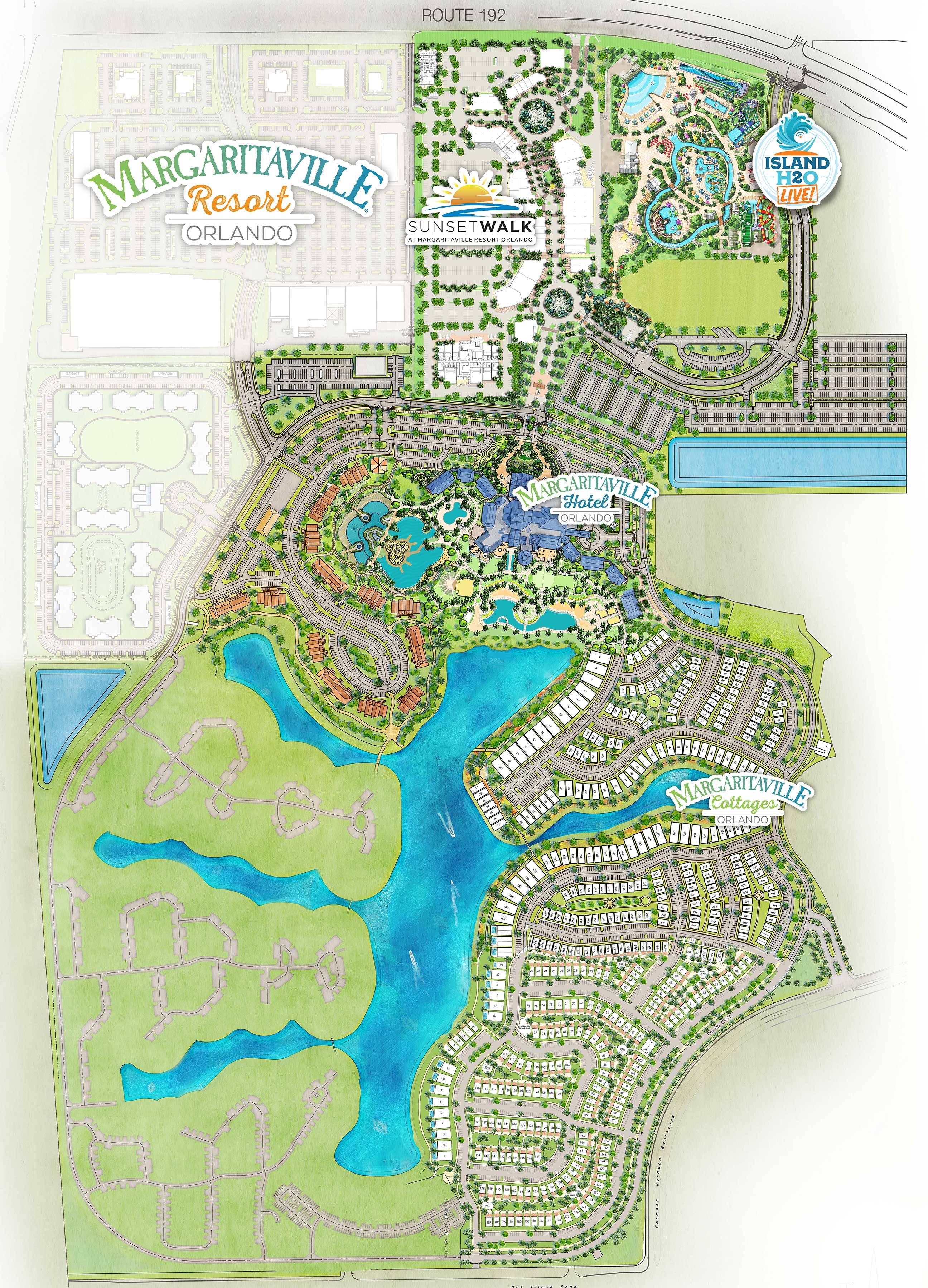 Margaritaville Resort Orlando site map