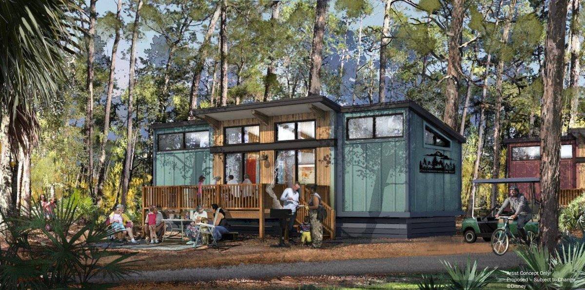 New concept art and information unveiled for the new Cabins at Disney's Fort Wilderness Resort