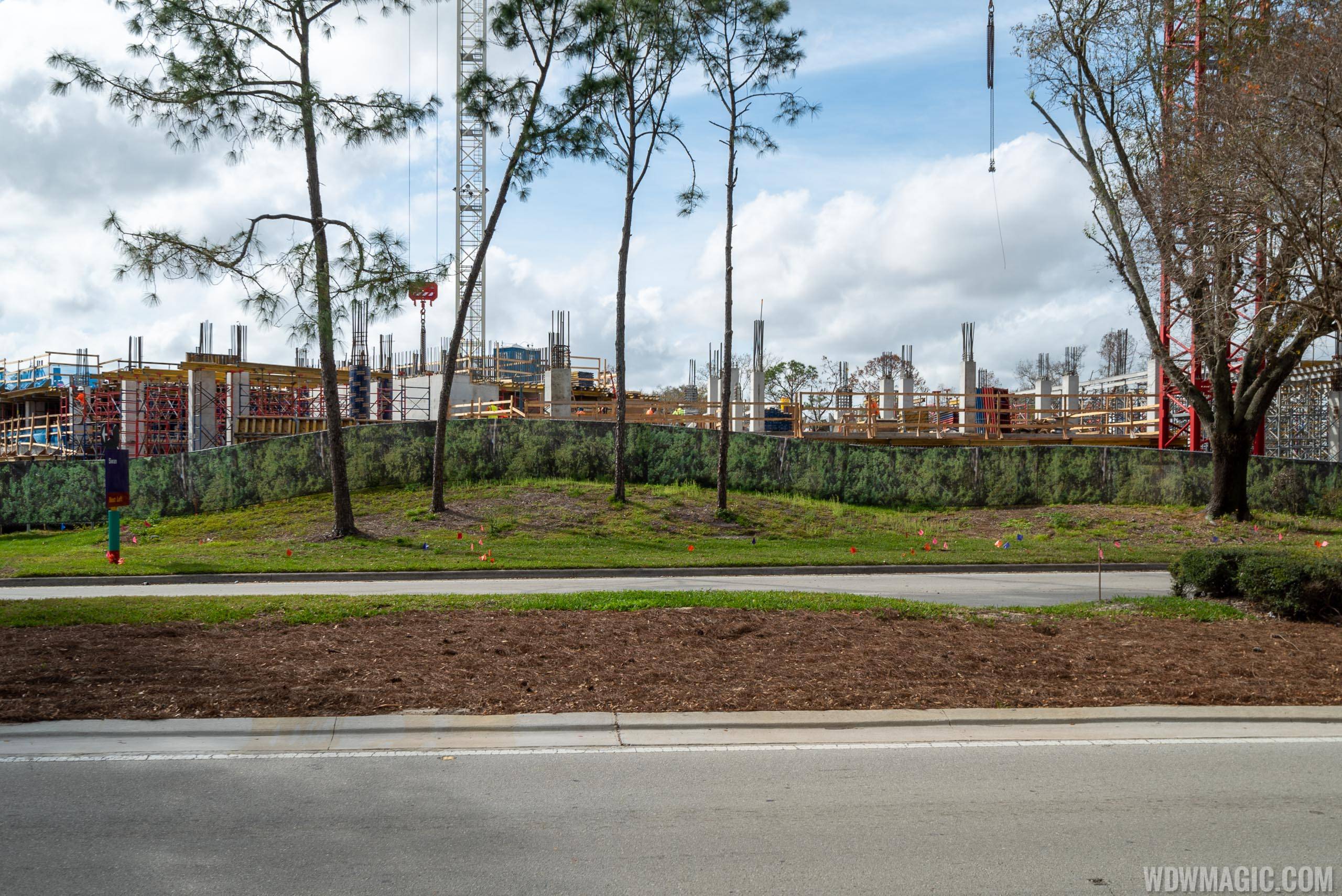 The Cove construction at the Walt Disney World Swan and Dolphin - February 2020