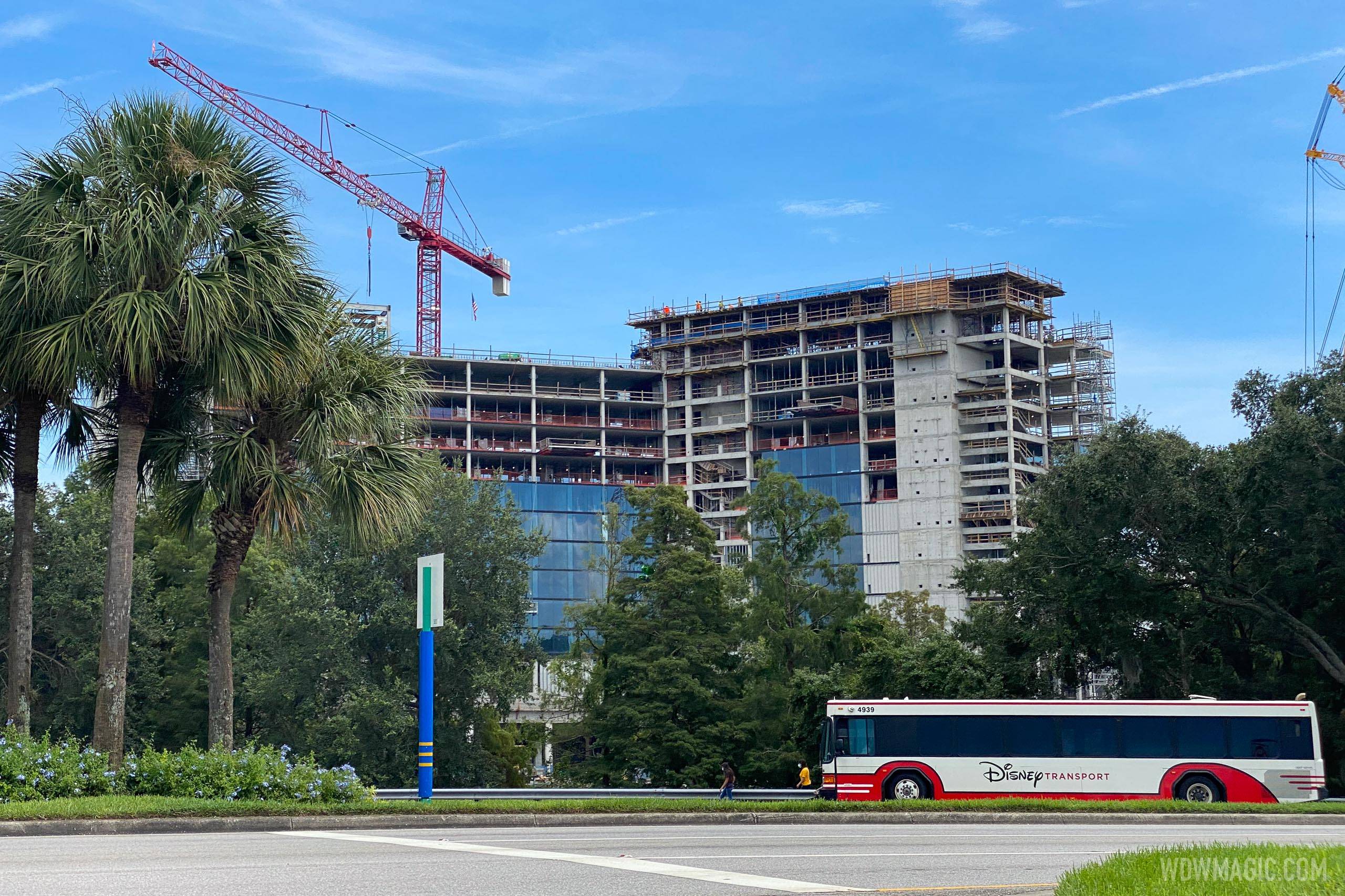The Cove construction at the Walt Disney World Swan and Dolphin - August 11 2020