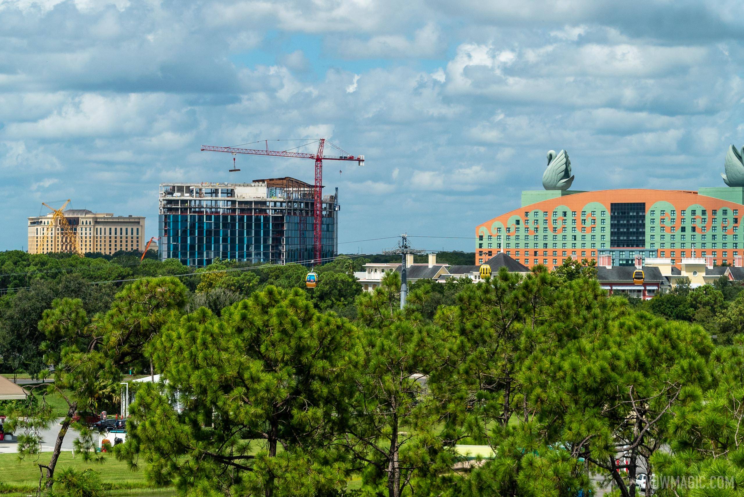 The Cove construction viewed from Skyliner - August 28 2020