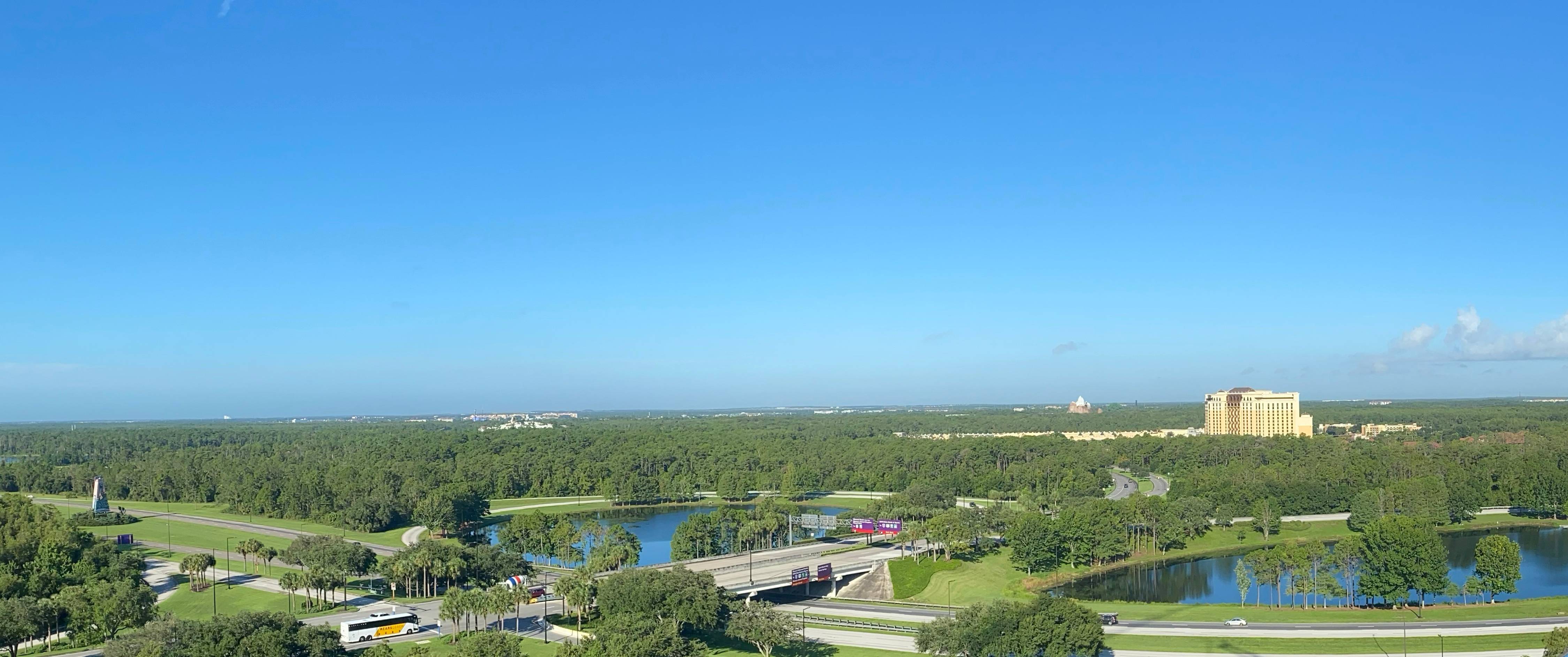 View from the top of the Walt Disney World Swan Reserve