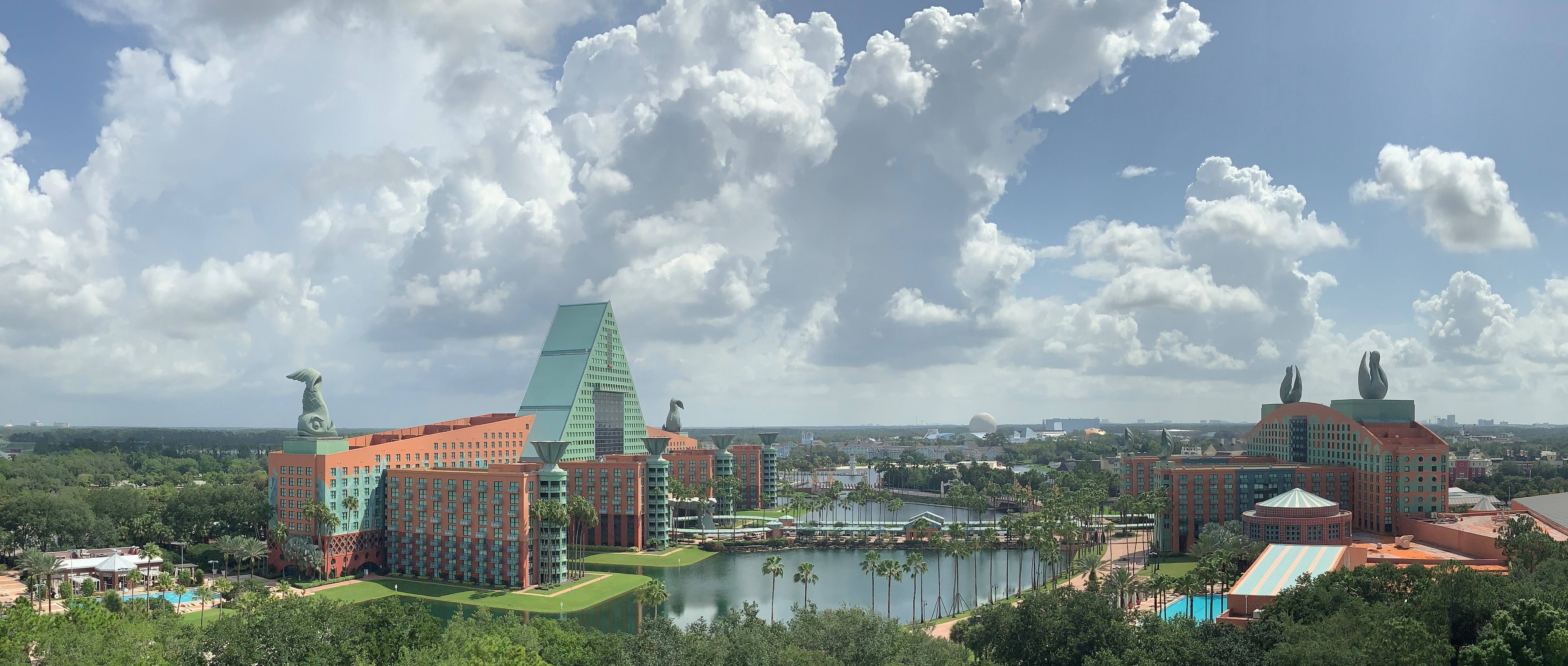 View from the top of the Walt Disney World Swan Reserve