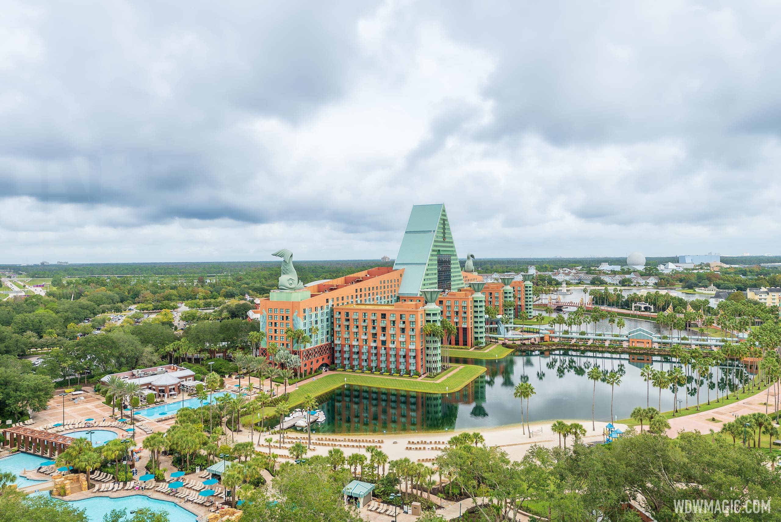 Overlooking the Dolphin and EPCOT from the Swan Reserve
