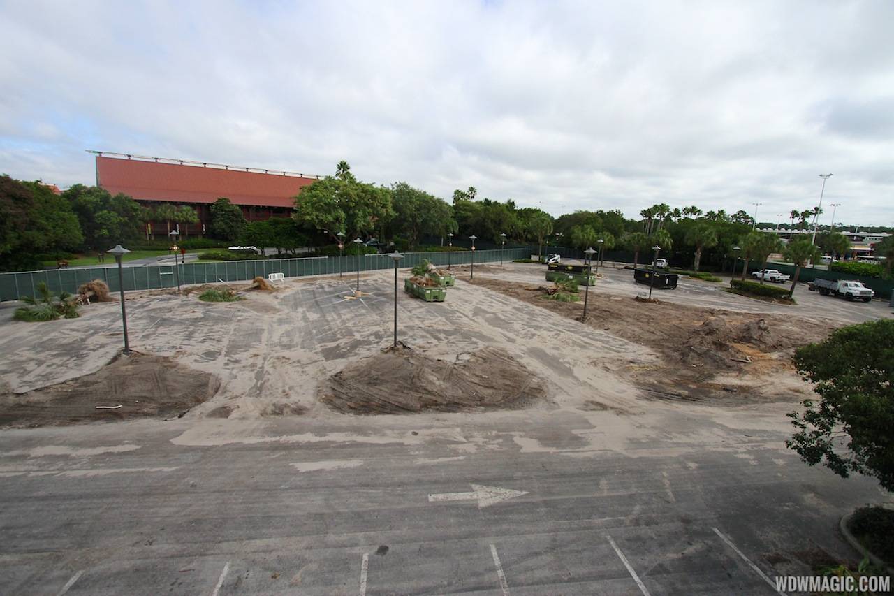 Construction walls up around parts of Disney's Polynesian Resort