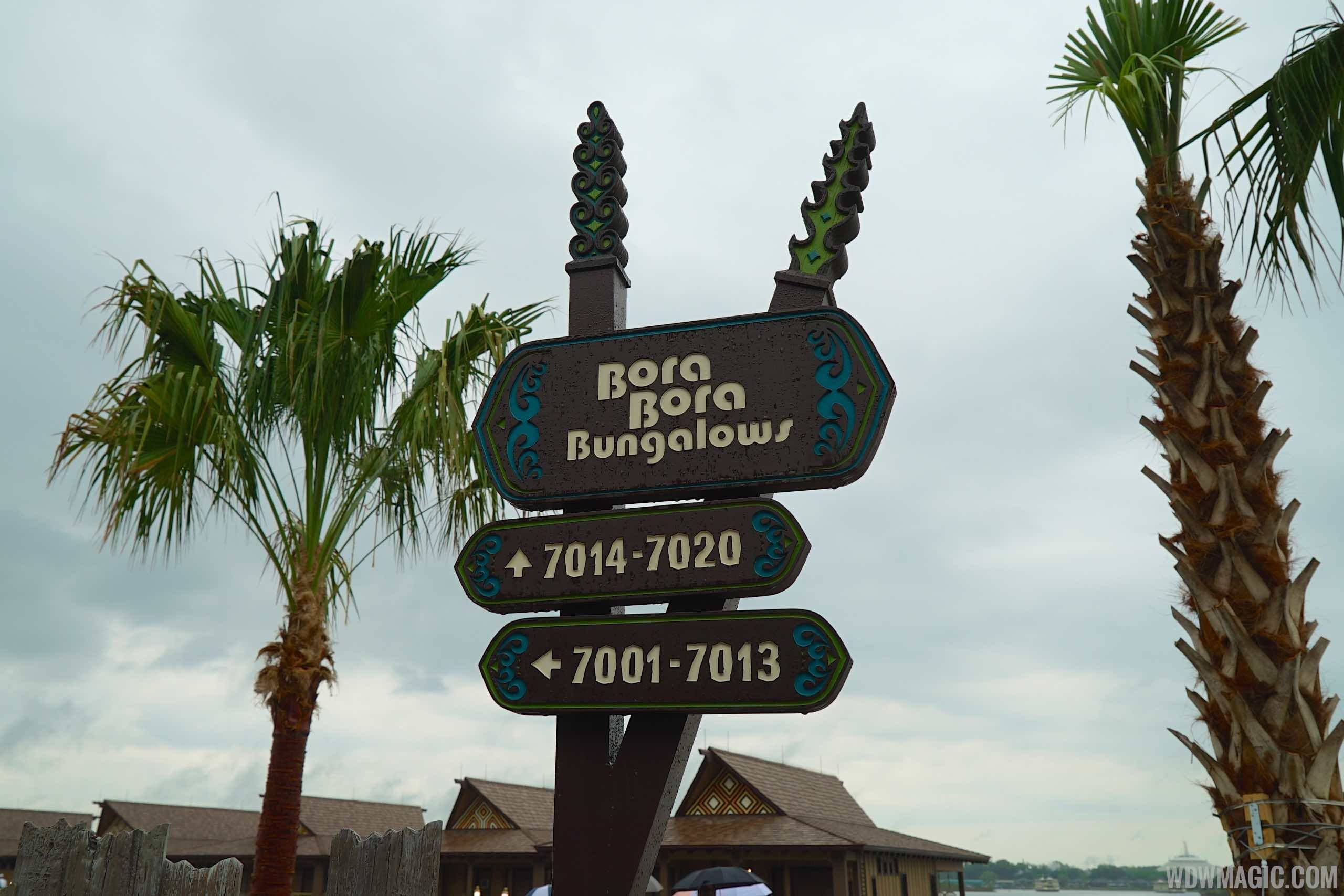 Disney's Polynesian Village Resort Bora Bora Bungalow -New Signage