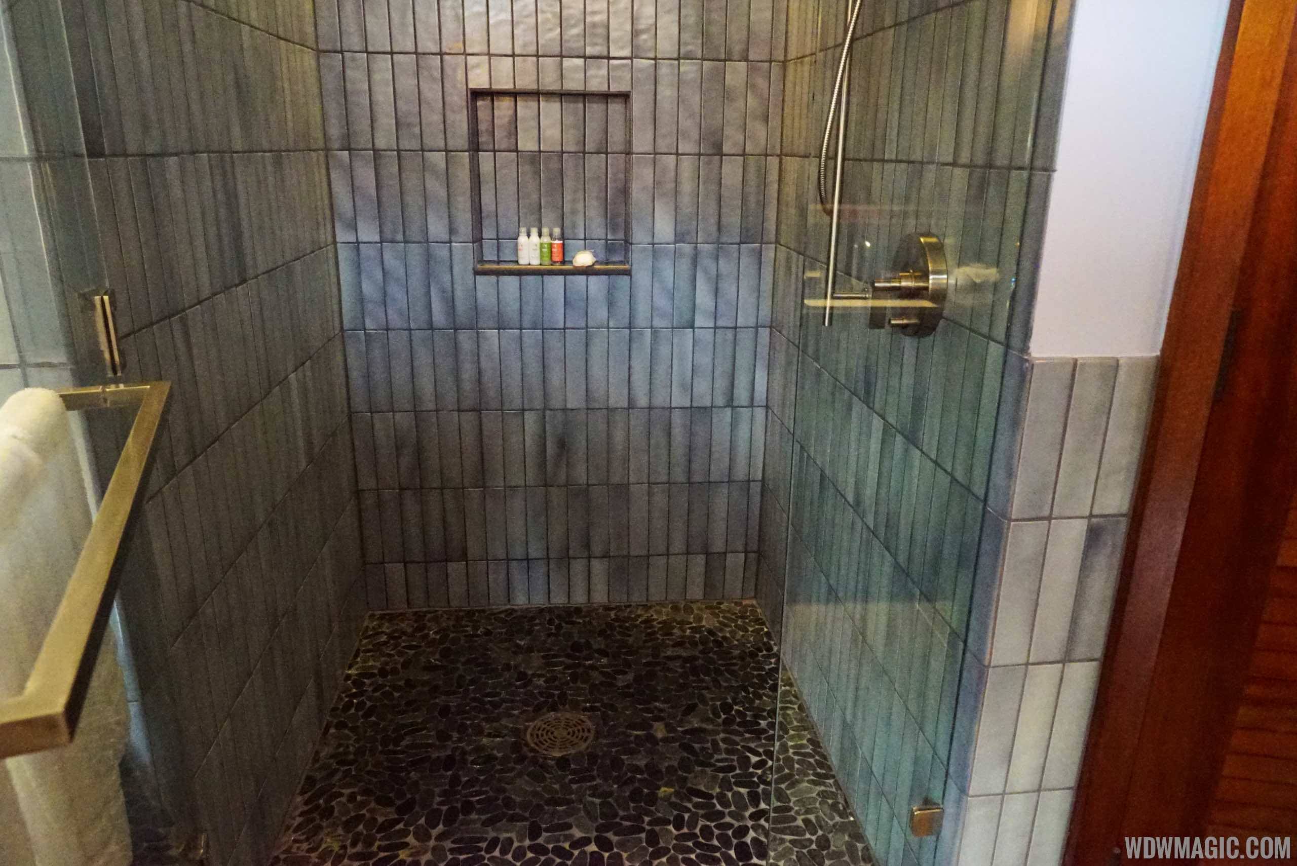 Disney's Polynesian Village Resort Bora Bora Bungalow - Master bathroom shower