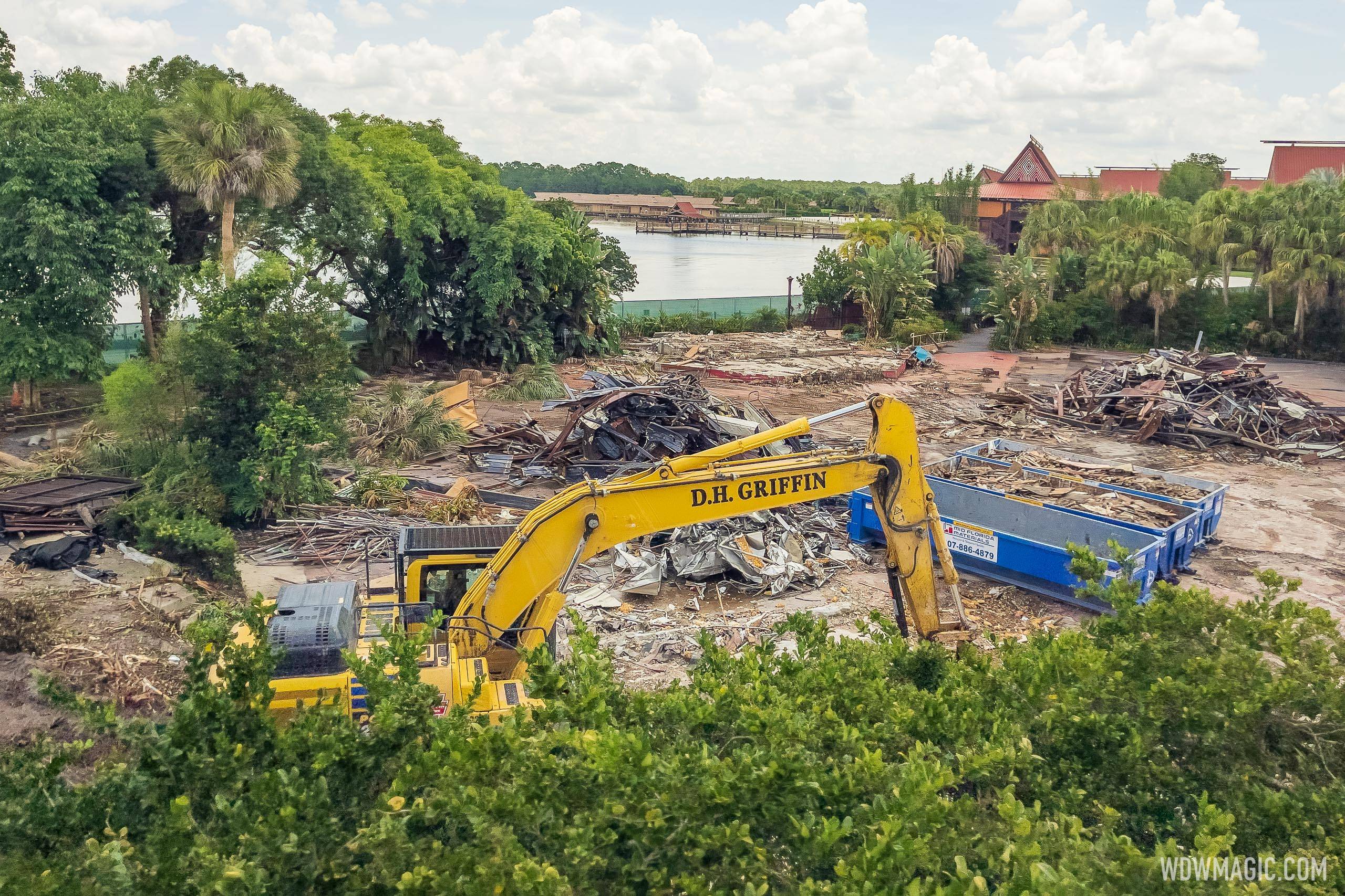 Luau Cove area demolition - June 27 2022