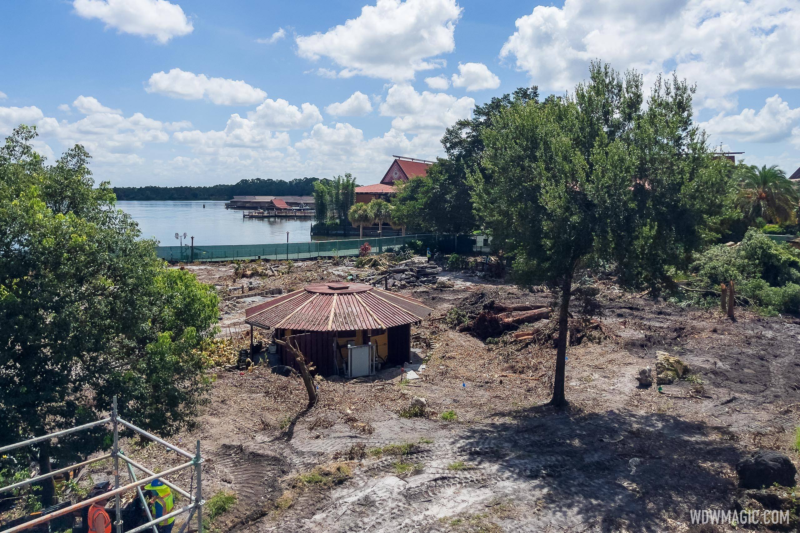 Luau Cove area demolition - July 6 2022