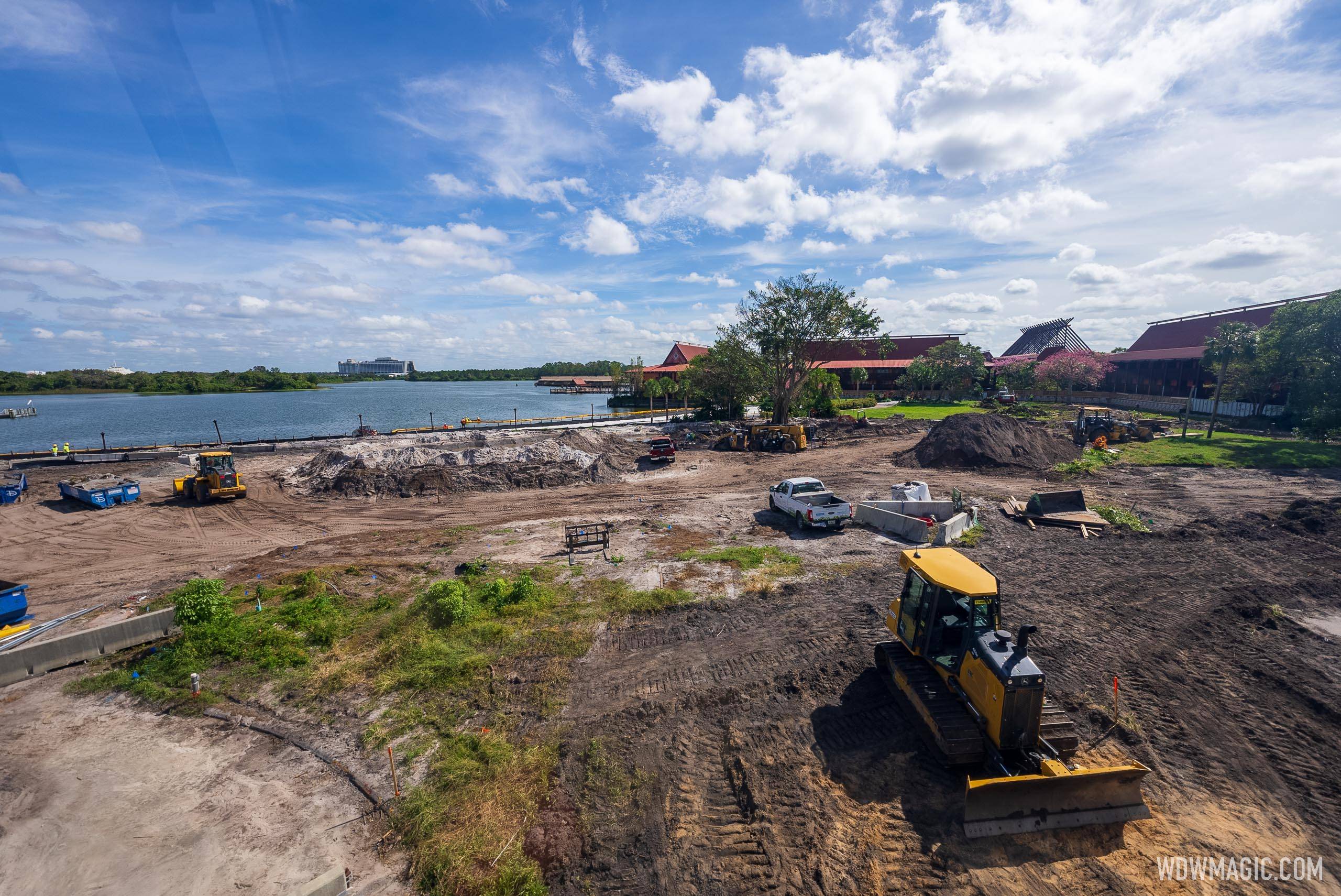 Latest look at Disney's Polynesian Village Resort DVC tower construction site