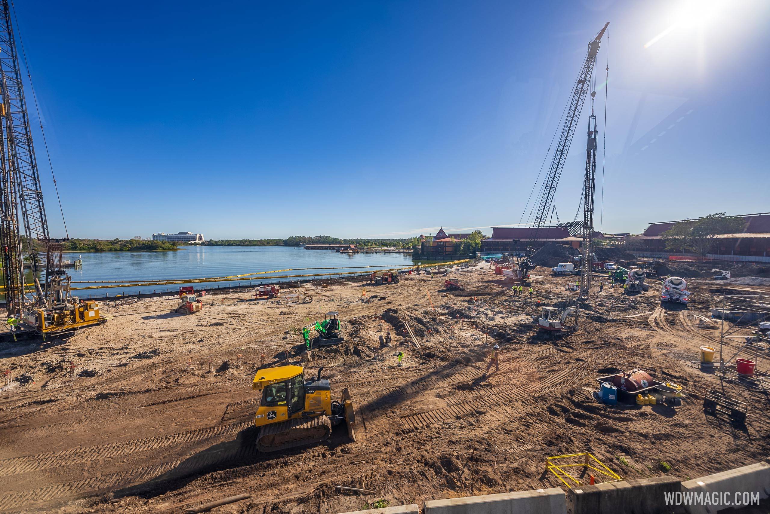 Construction update from the new Disney Vacation Club tower at Disney's Polynesian Village Resort