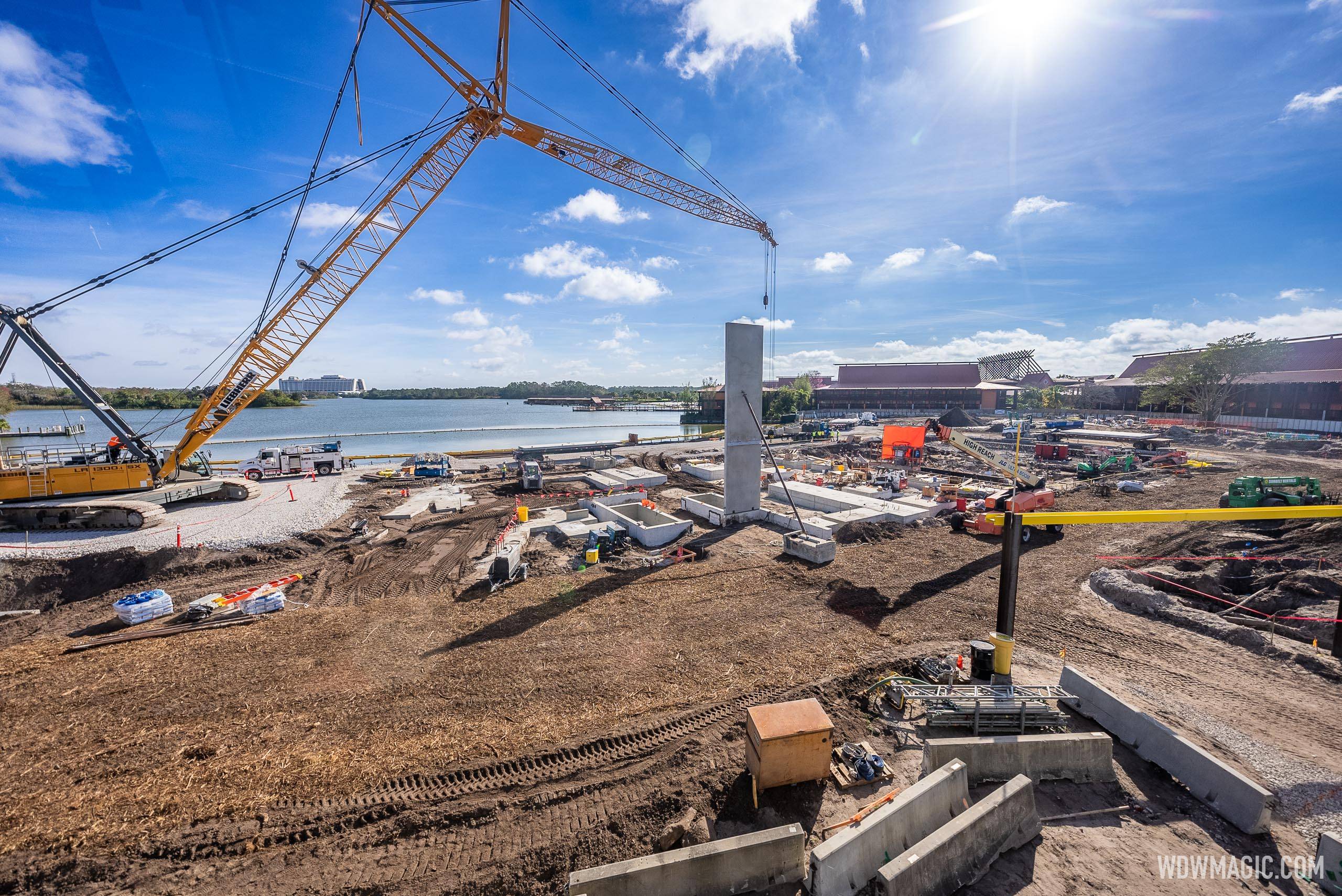 Construction goes vertical at the new Disney Vacation Club Tower at Disney's Polynesian Village Resort