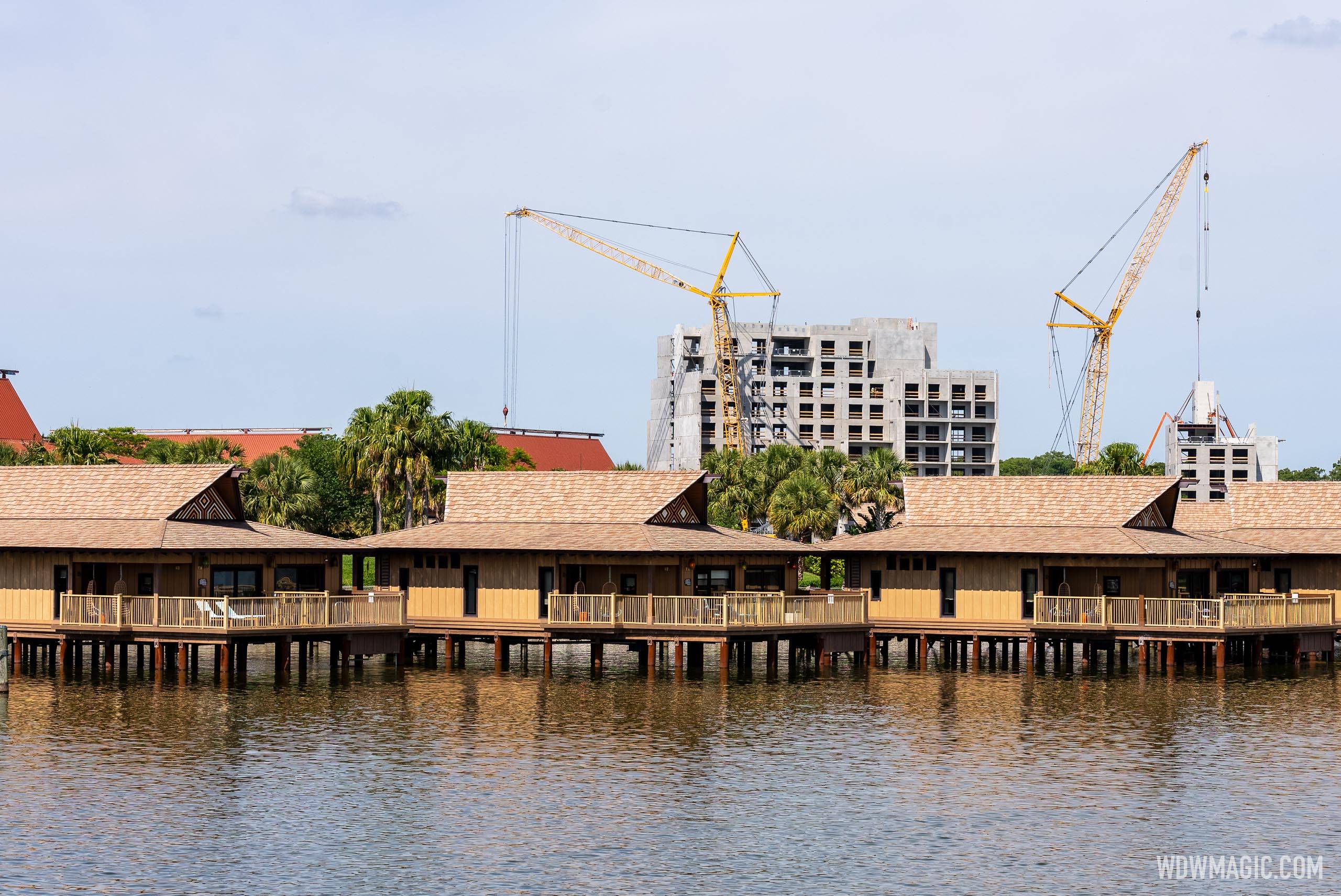 Latest look at the new Disney Vacation Club tower construction site at Disney's Polynesian Village Resort