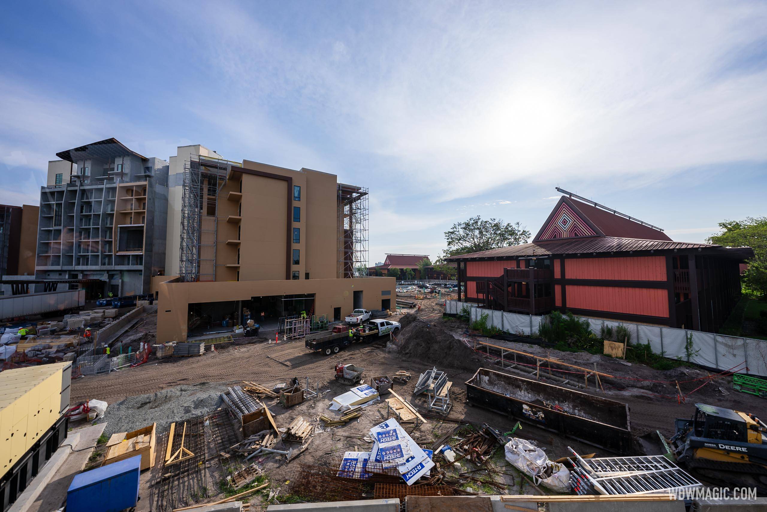 Island Tower at Disney's Polynesian Villas and Bungalows construction - June 5 2024