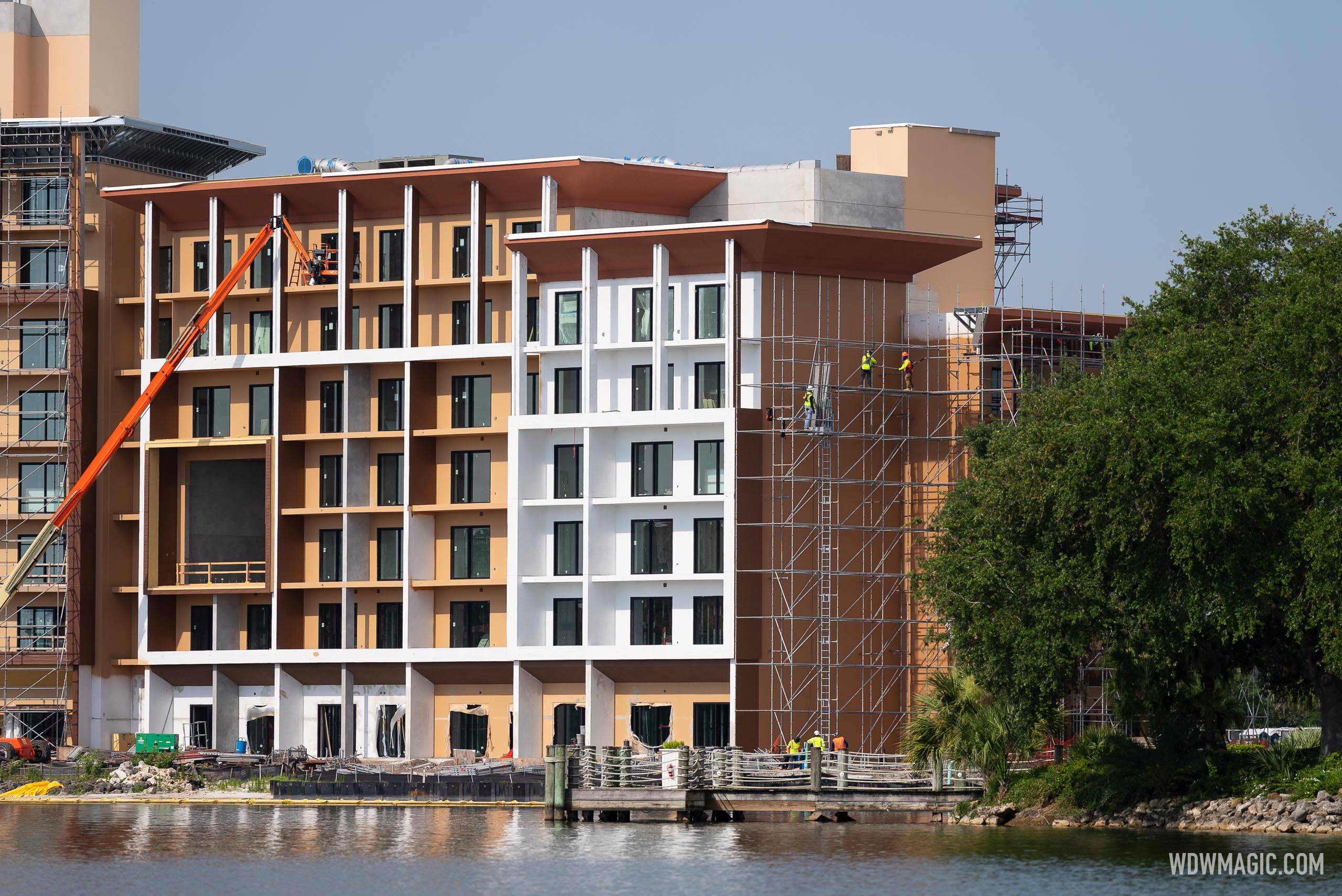 Island Tower at Disney's Polynesian Villas and Bungalows construction - June 5 2024