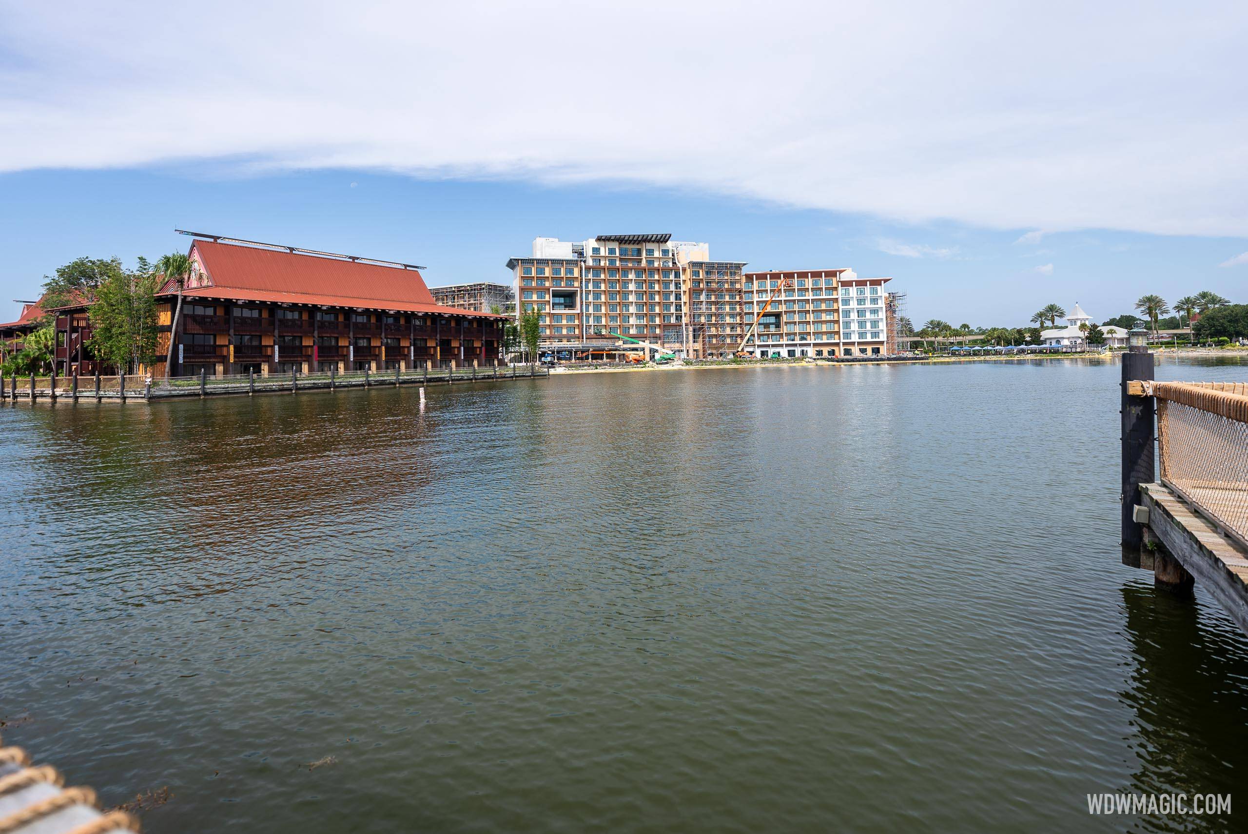 Island Tower at Disney's Polynesian Villas and Bungalows construction - June 5 2024