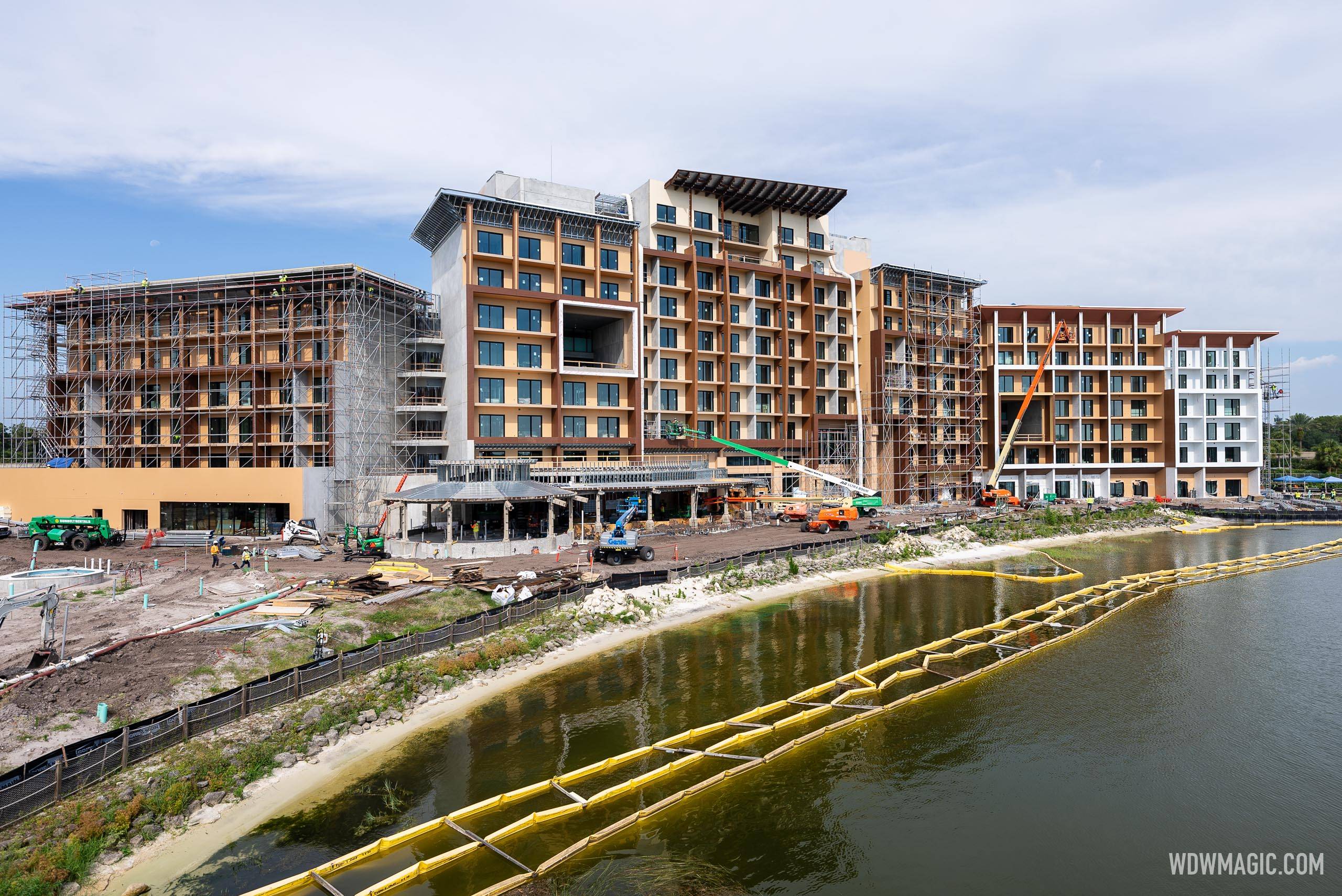 Island Tower at Disney's Polynesian Villas and Bungalows construction - June 5 2024