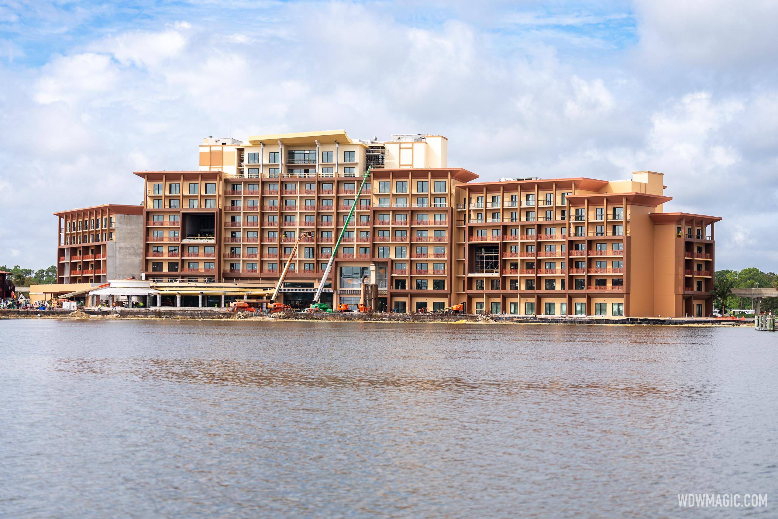 Island Tower at Disney's Polynesian Villas and Bungalows construction - September 13 2024