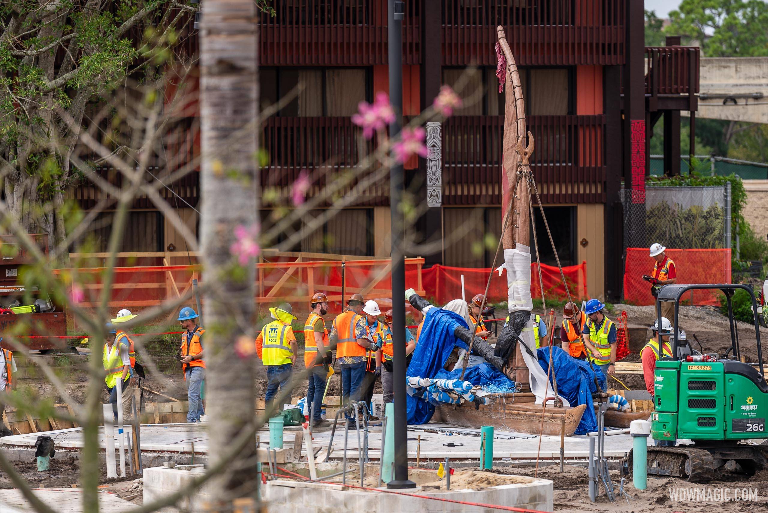 Island Tower at Disney's Polynesian Villas and Bungalows construction - September 13 2024