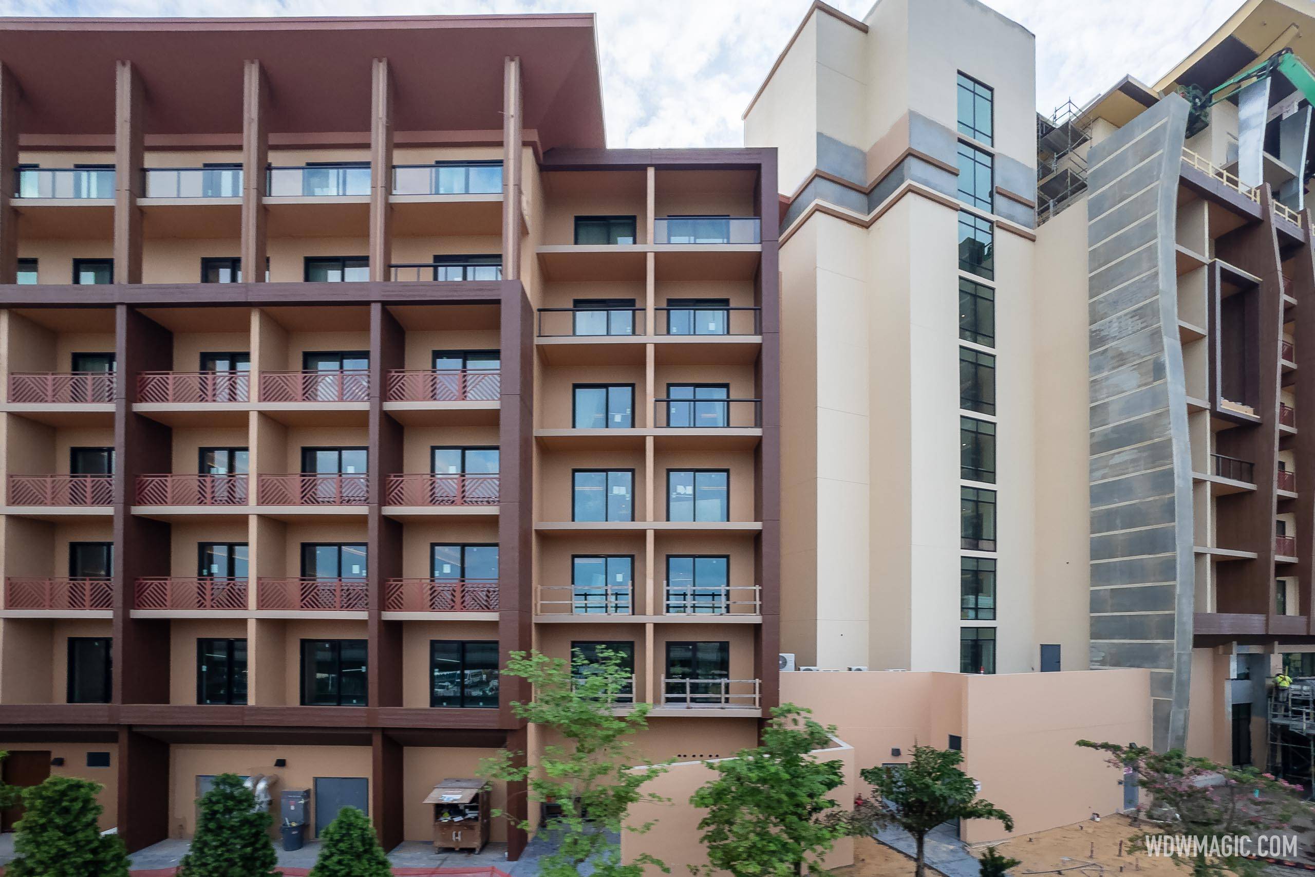 Island Tower at Disney's Polynesian Villas and Bungalows construction - September 13 2024