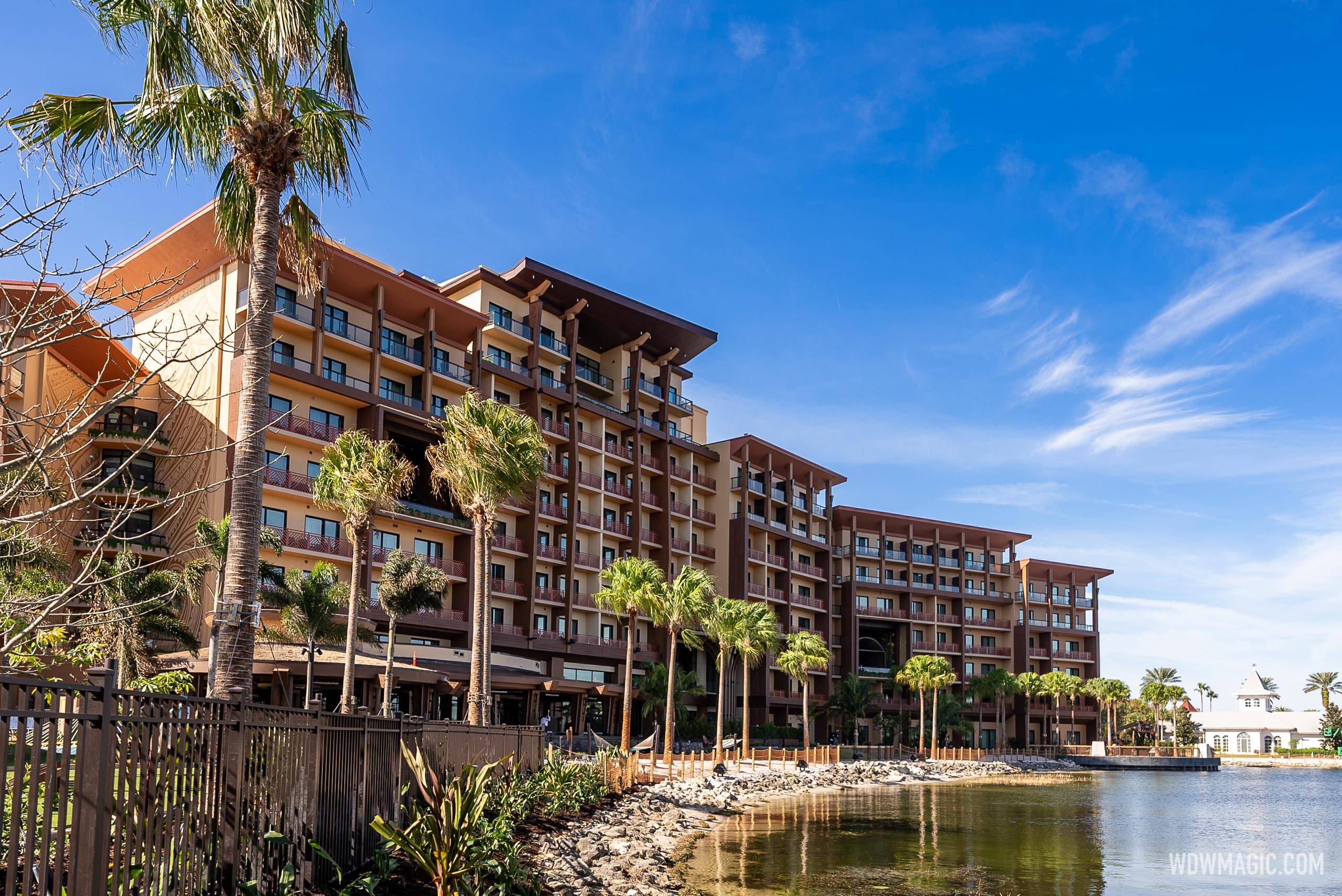 Island Tower at Disney's Polynesian Villas and Bungalows construction - December 9, 2024