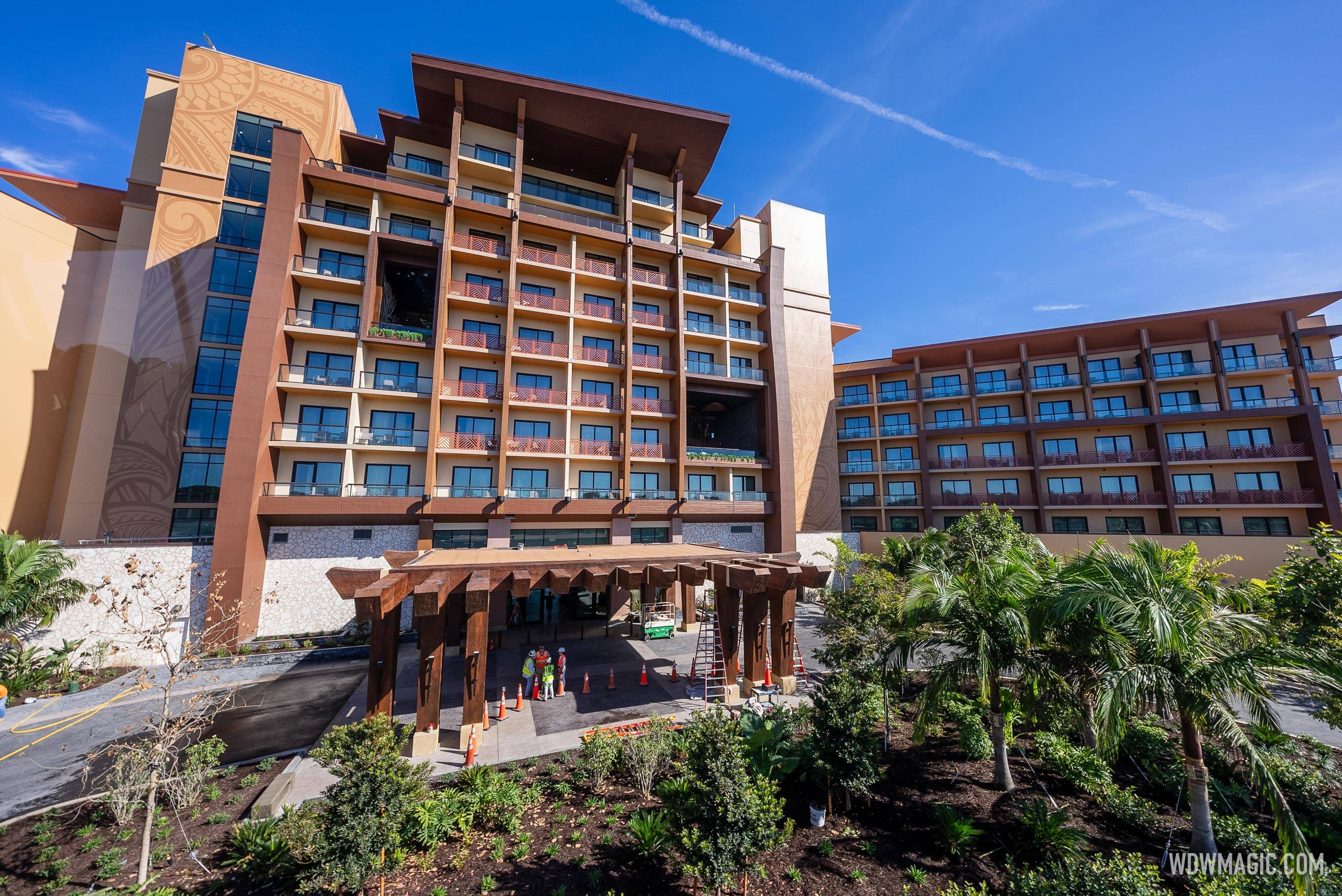 Island Tower at Disney's Polynesian Villas and Bungalows construction - December 9, 2024