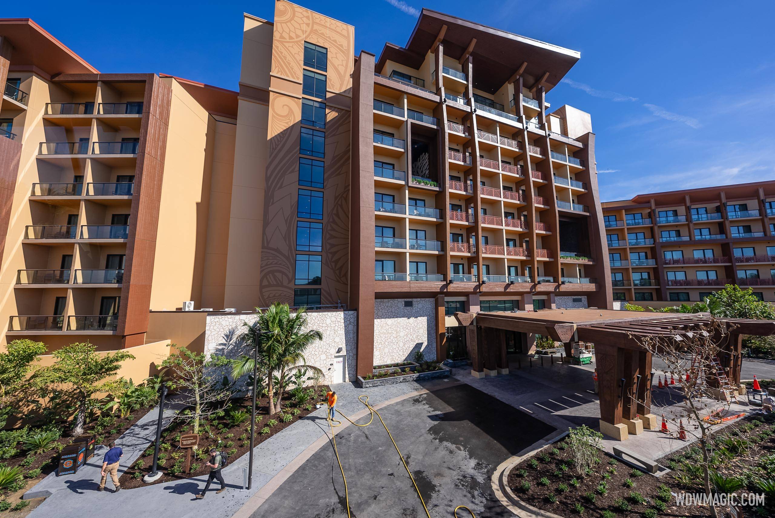 Island Tower at Disney's Polynesian Villas and Bungalows construction - December 9, 2024