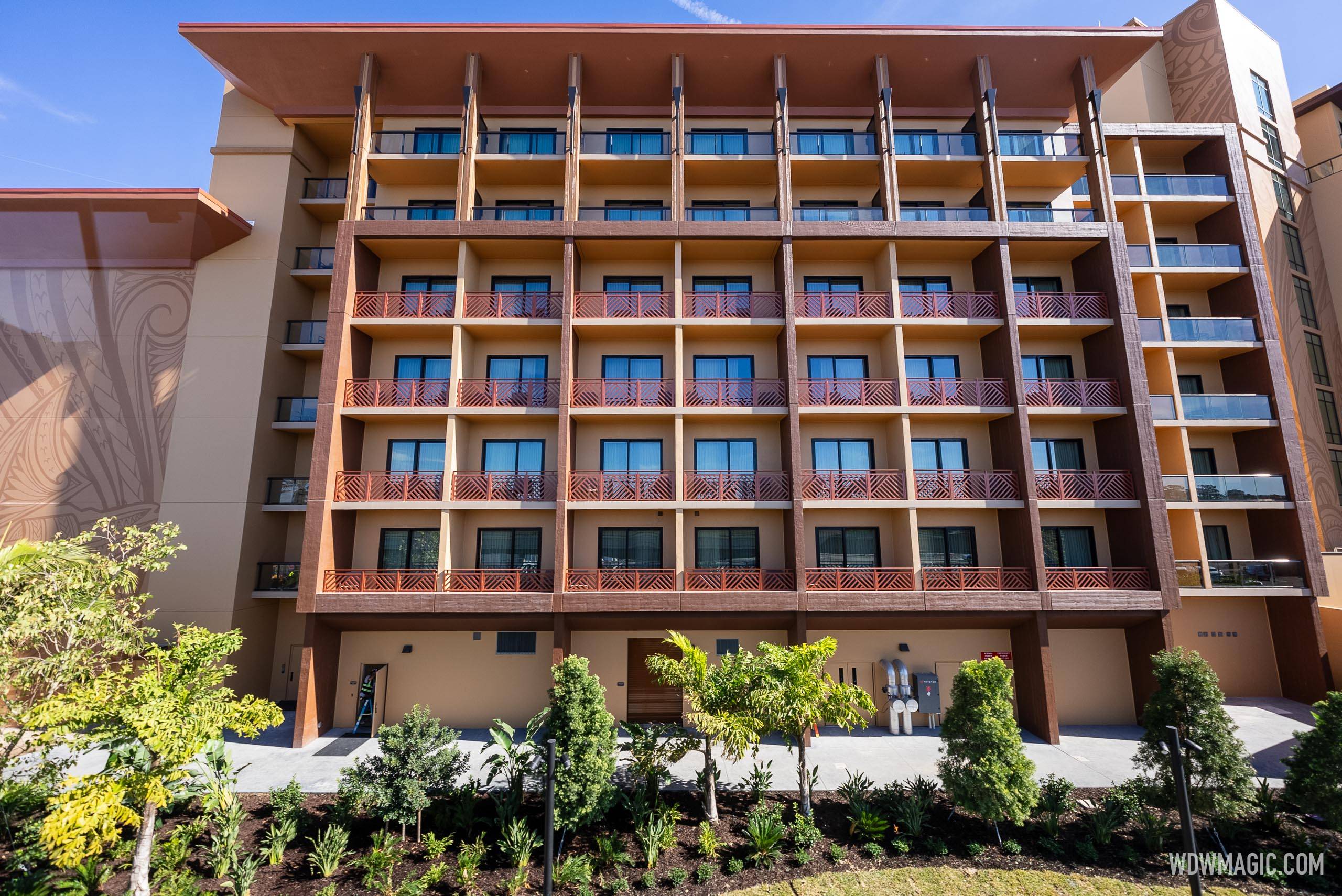 Island Tower at Disney's Polynesian Villas and Bungalows construction - December 9, 2024