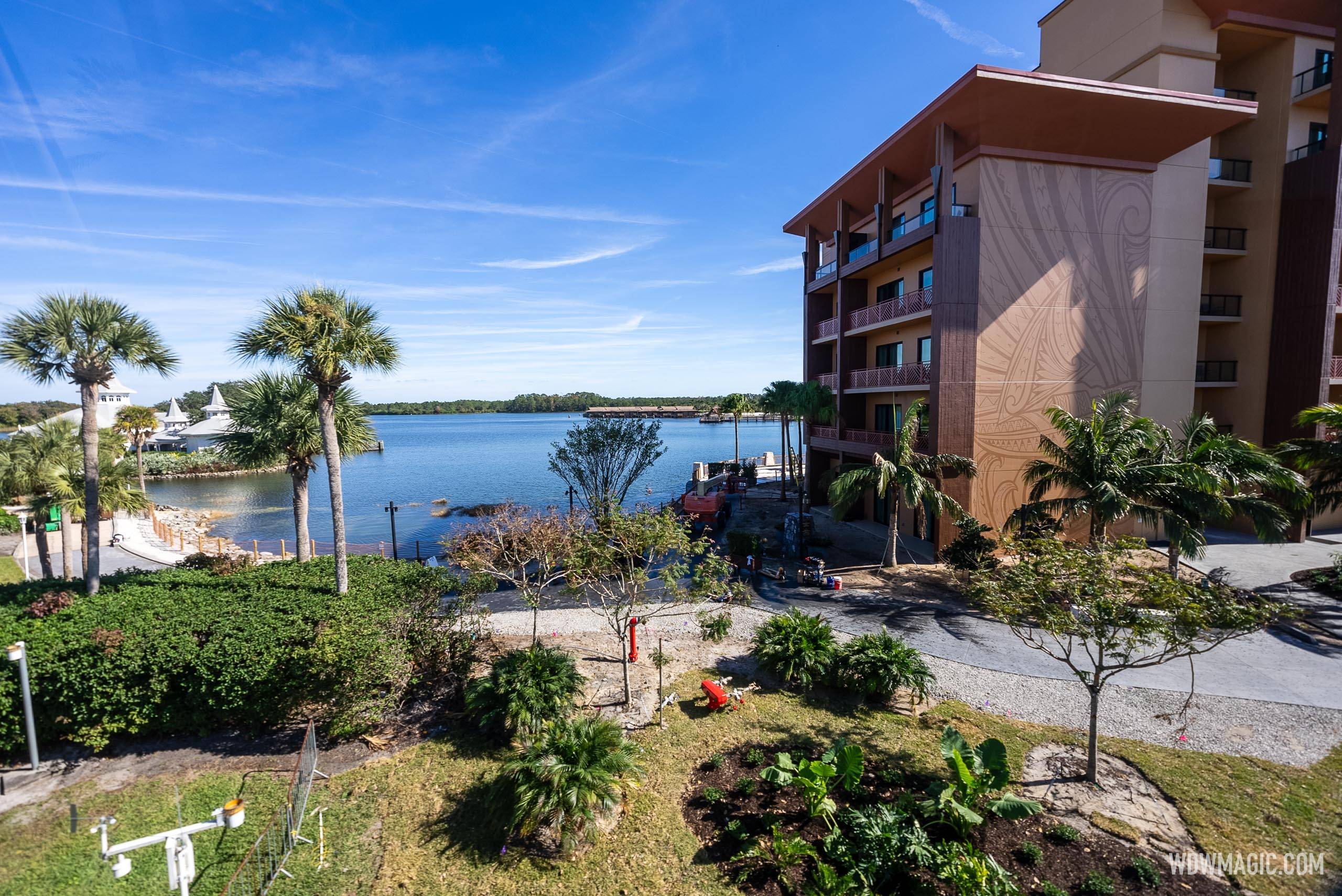 Island Tower at Disney's Polynesian Villas and Bungalows construction - December 9, 2024