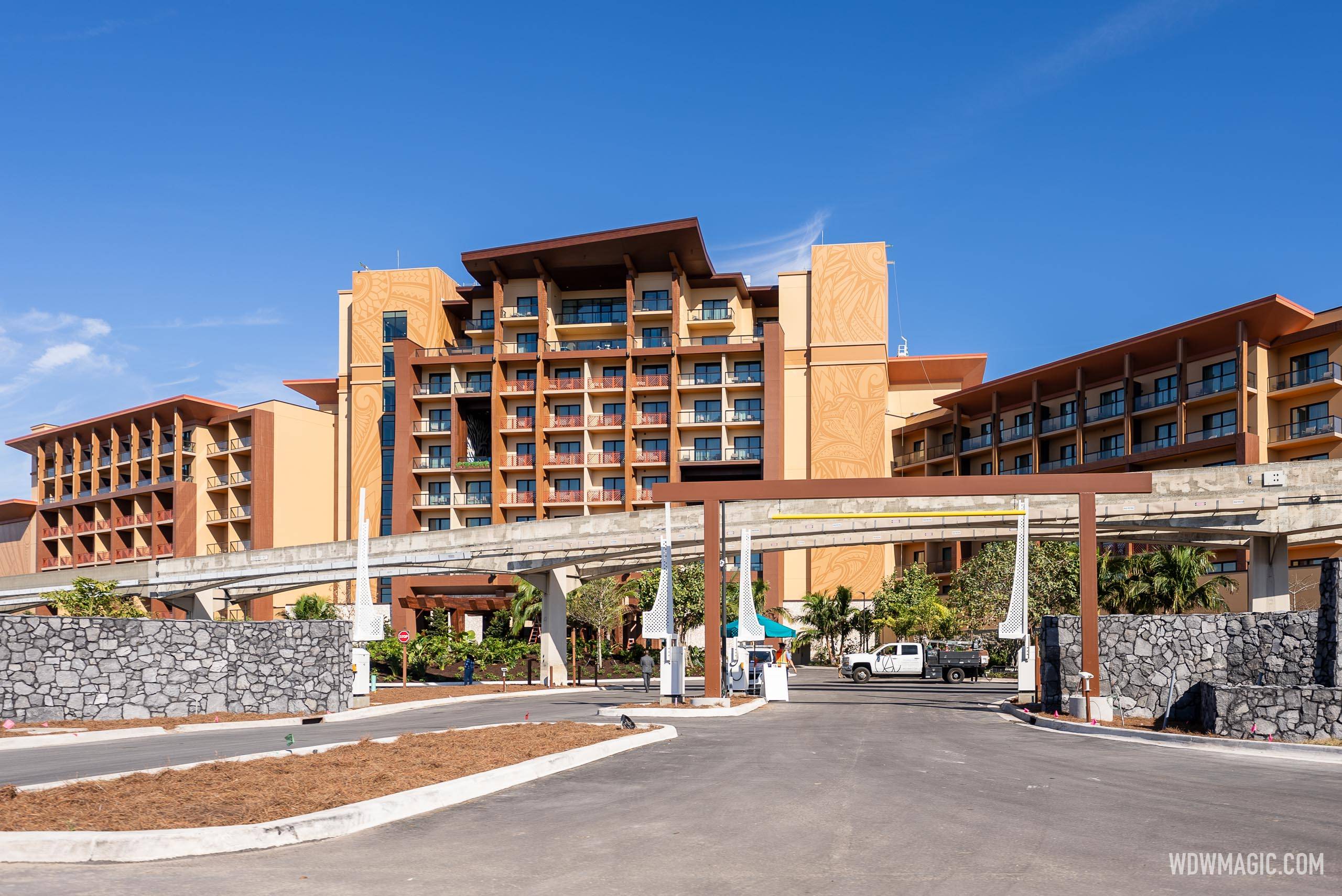 Island Tower at Disney's Polynesian Villas and Bungalows construction - December 9, 2024