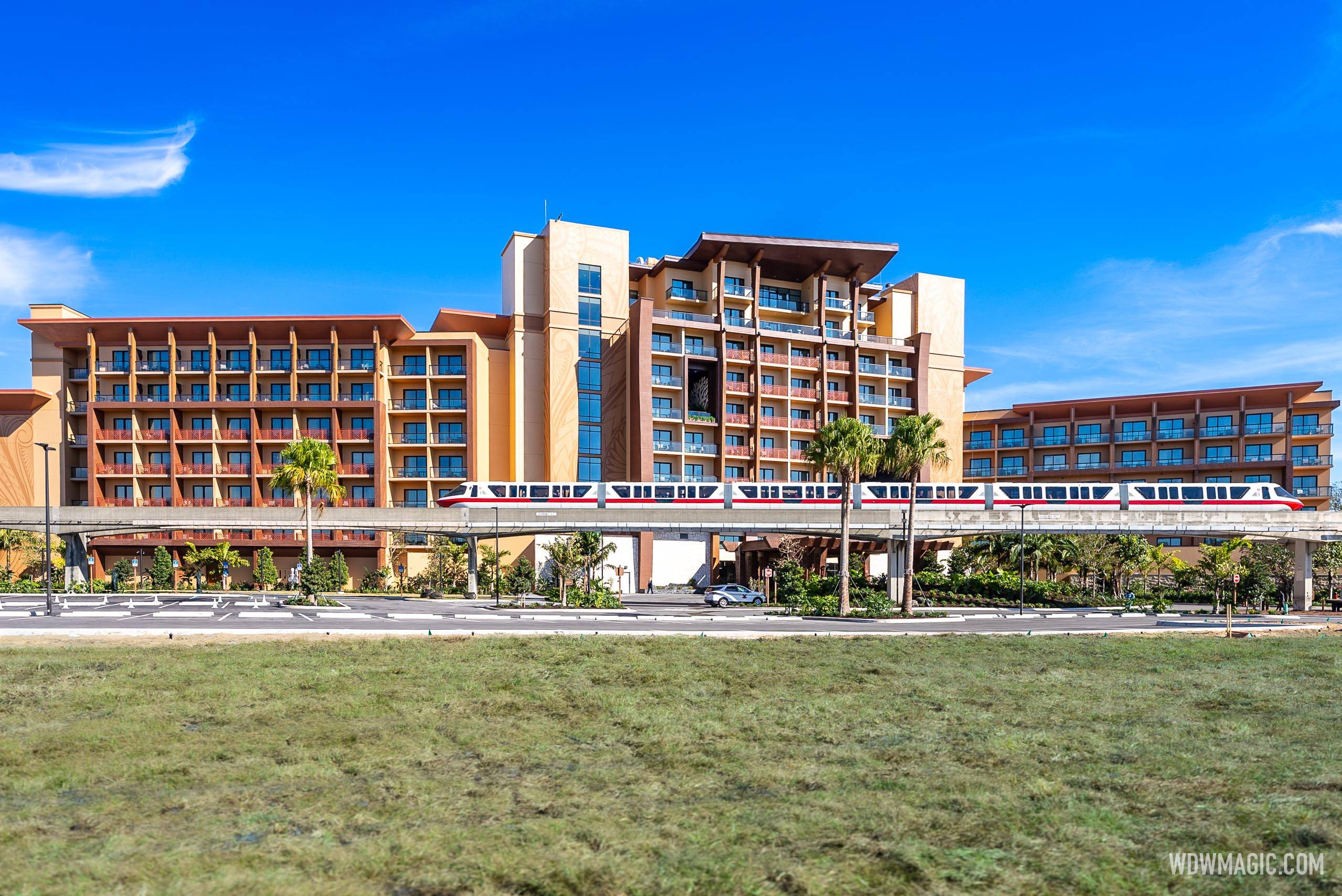 Island Tower at Disney's Polynesian Villas and Bungalows construction - December 9, 2024