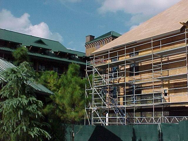 Construction of the new Vacation Club resort adjacent to Wilderness Lodge