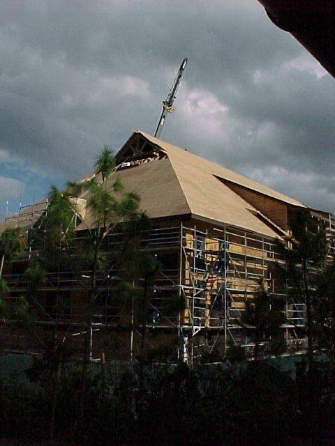 Construction of the new Vacation Club resort at the Wilderness Lodge