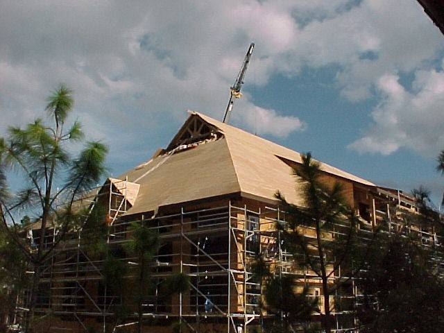Construction of the new Vacation Club resort at the Wilderness Lodge