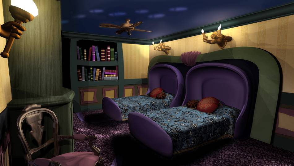 Haunted Mansion room concept