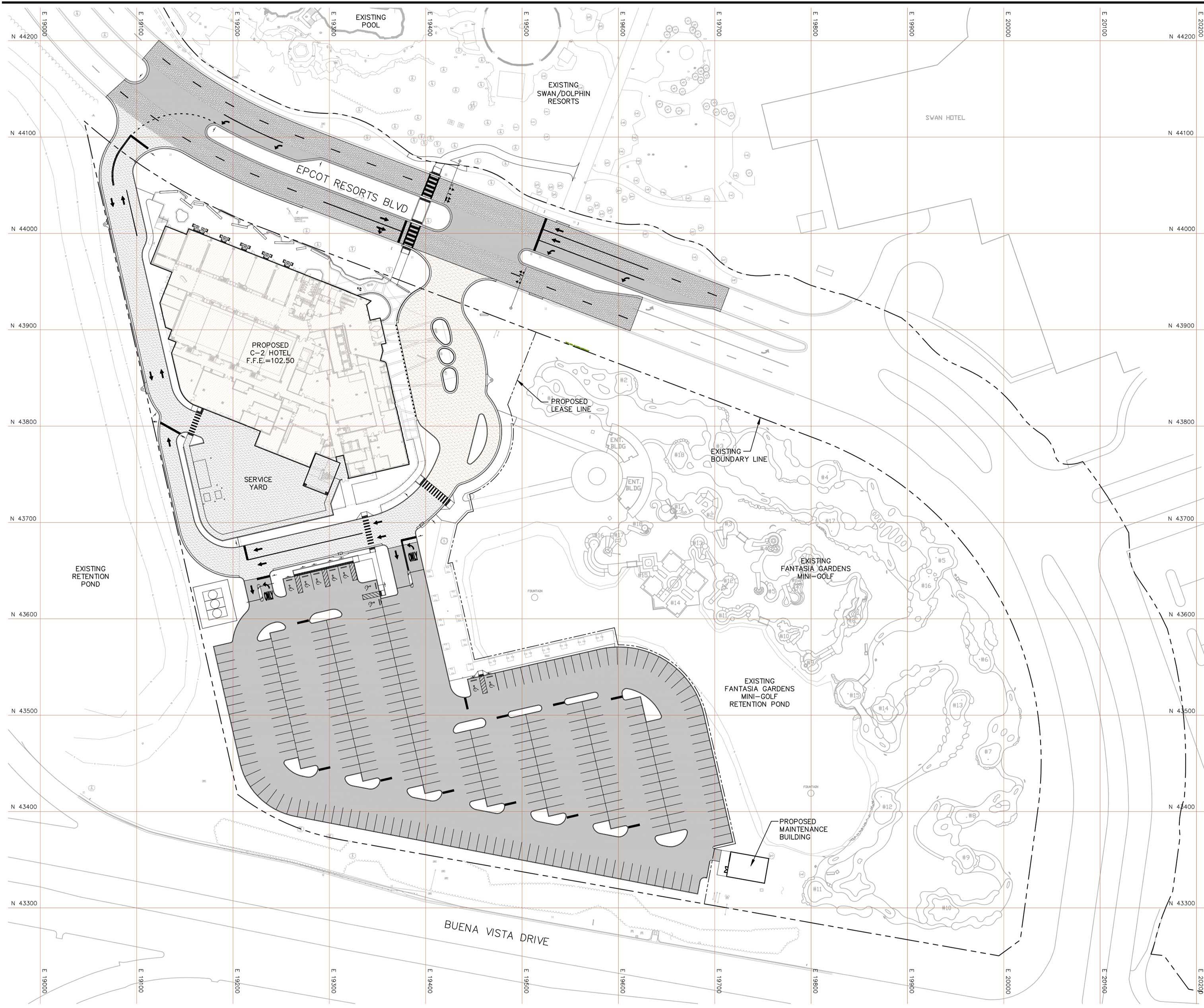 Plans filed for the new Walt Disney World Swan and Dolphin expansion