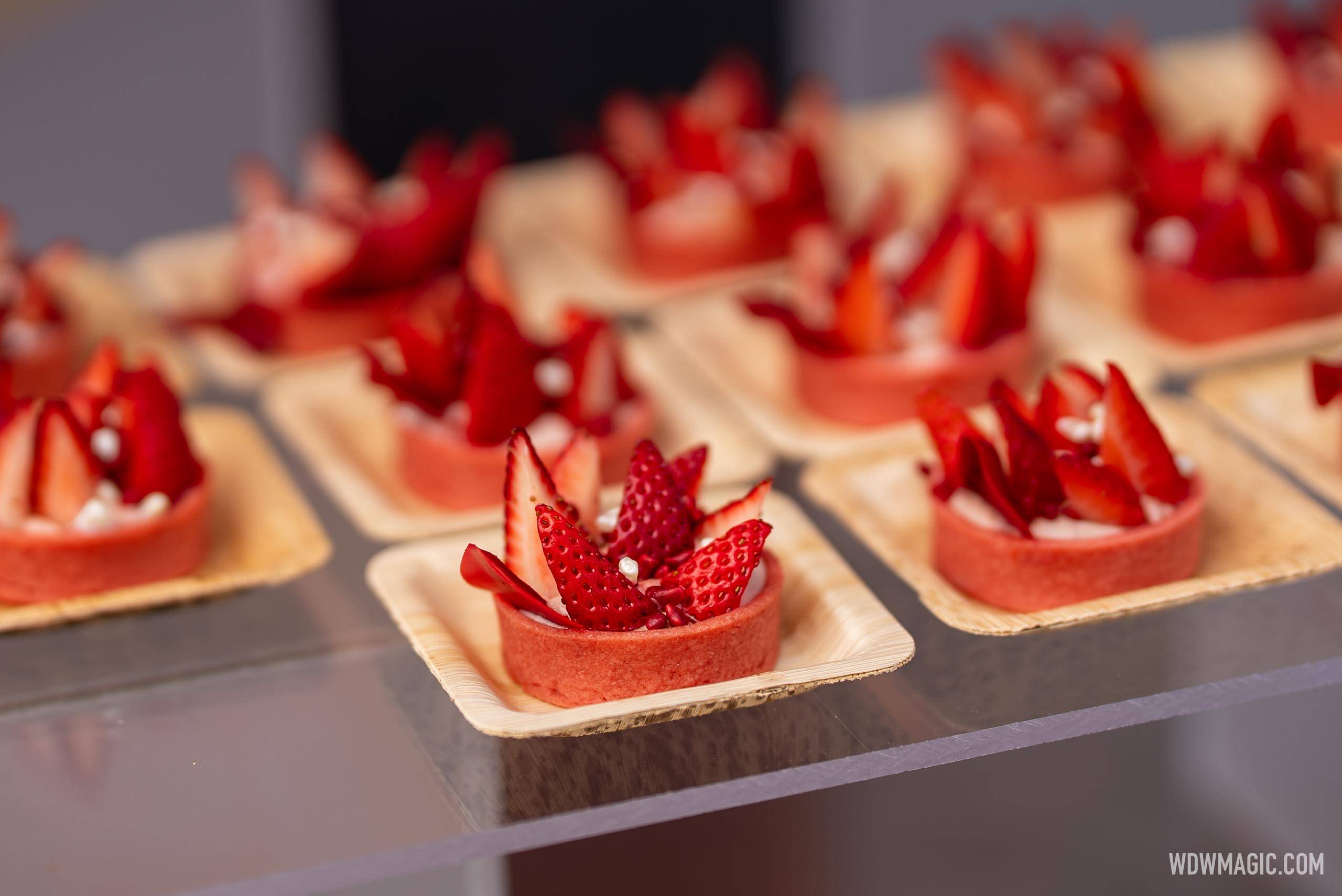Fresh Strawberry, Burnt Miso Tartlet