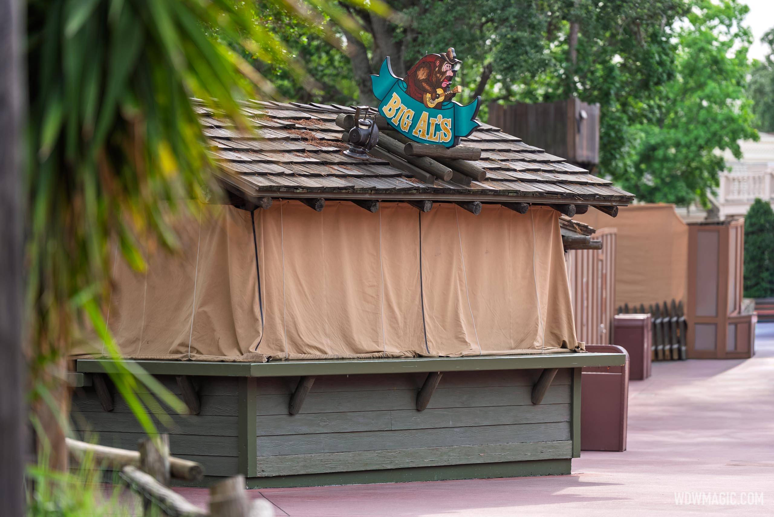 Big Al's Permanently Closes at Magic Kingdom's Frontierland for Piston Peak Construction
