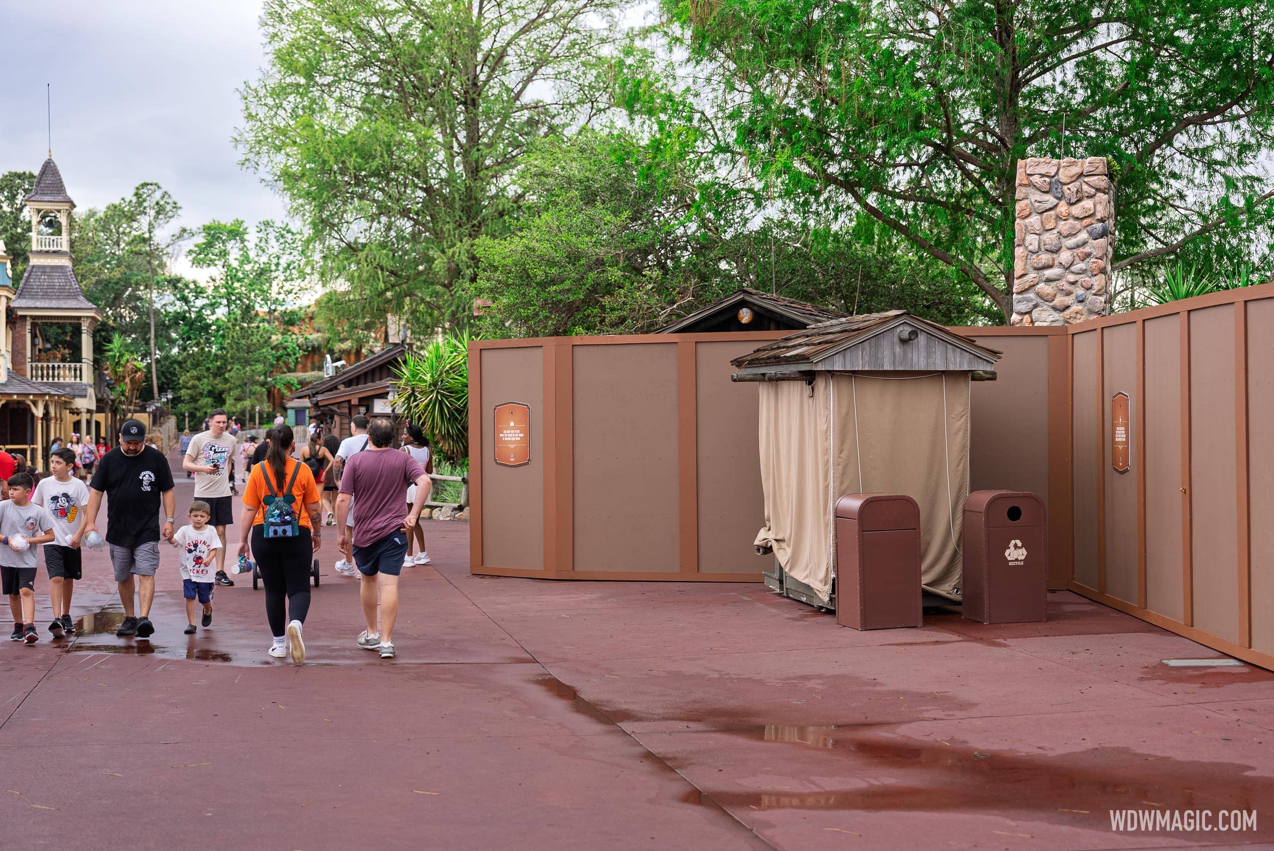 Big Al's Behind Construction Walls - Demolition Underway in Frontierland May 2026