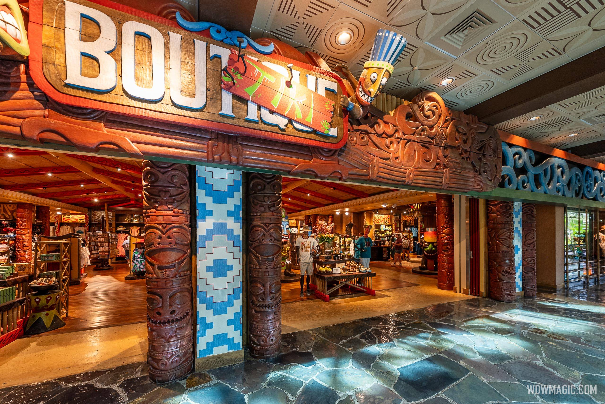 BouTiki Gift Shop Undergoes June 2025 Refurbishment at Disney's Polynesian Village Resort