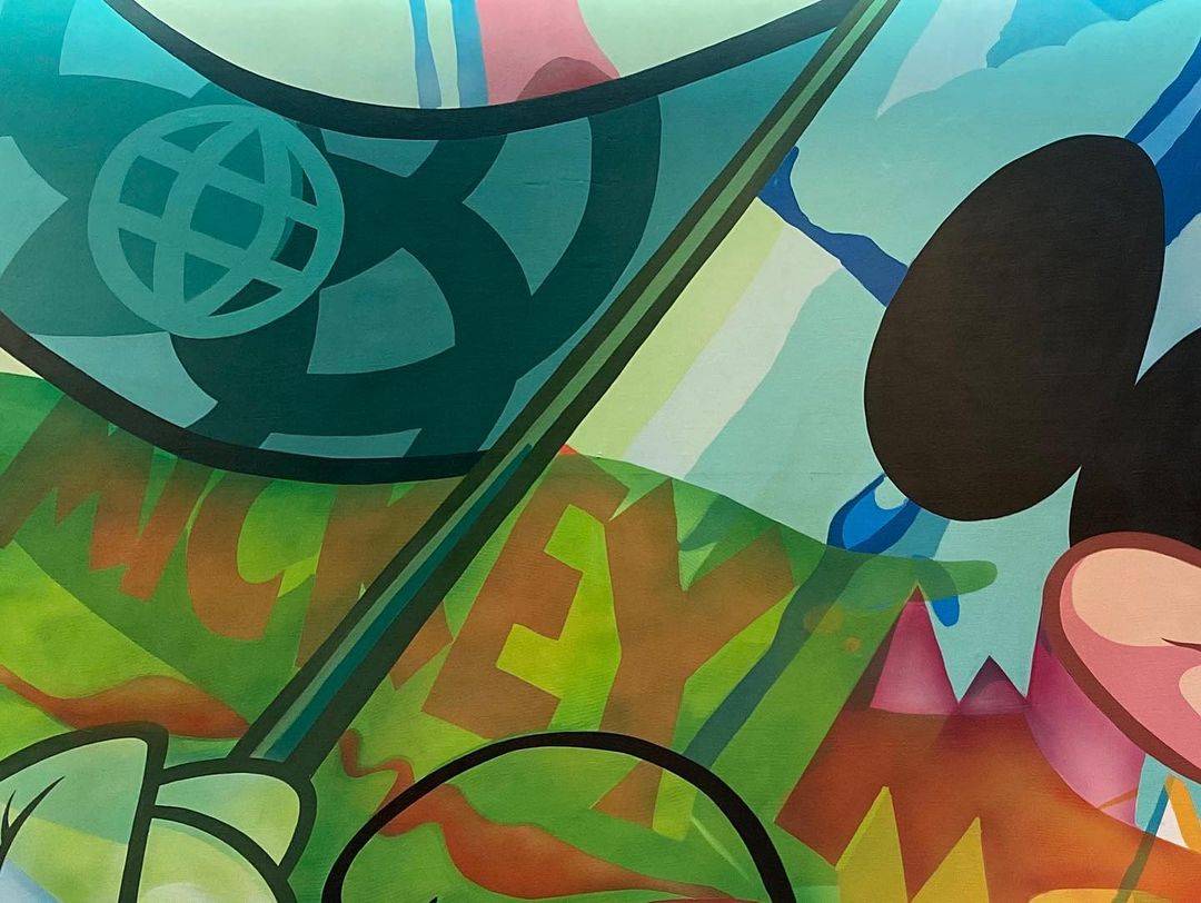 Sneak peek at the Mickey Mouse mural inside the upcoming Creations Shop at EPCOT
