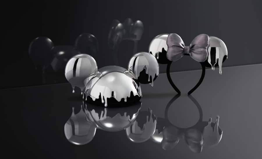 This limited release Mickey Mouse Disney100 Ear Hat has been designed by Disney artists to create a special reflective metal-dipped effect and is presented in a keepsake presentation box..
